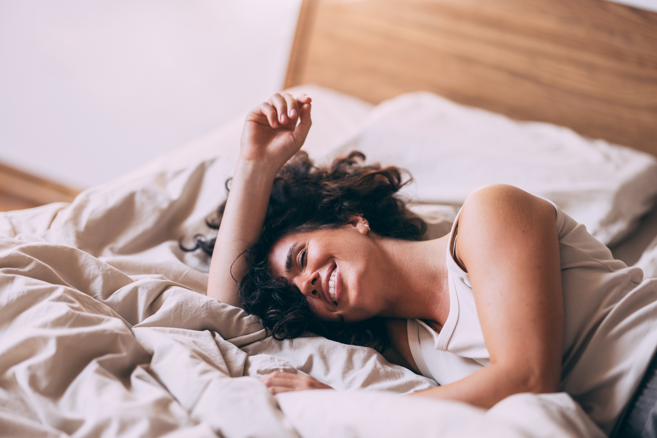 woman in bed
