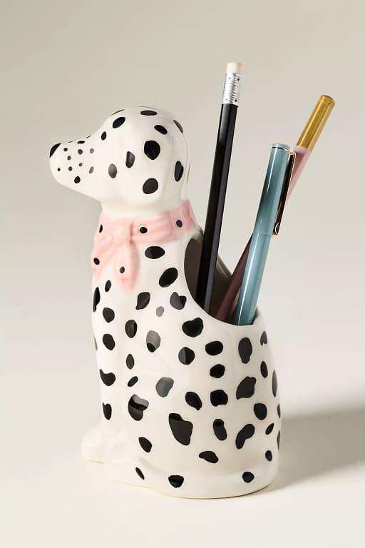 Ceramic Dog Pen Cup