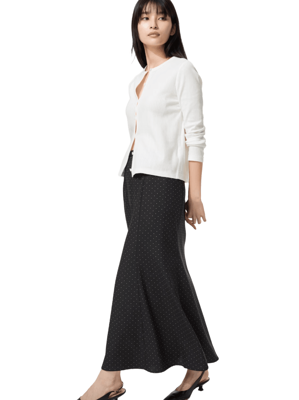 Uniqlo Mermaid Maxi Skirt | Print
