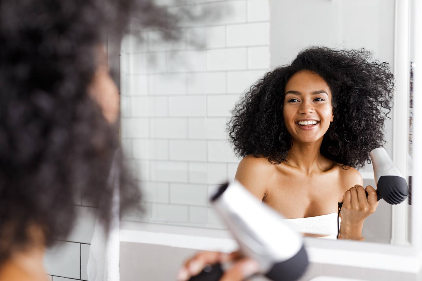 Featured image for The heat from the blowdryer can damage your skin, but here's how to protect it