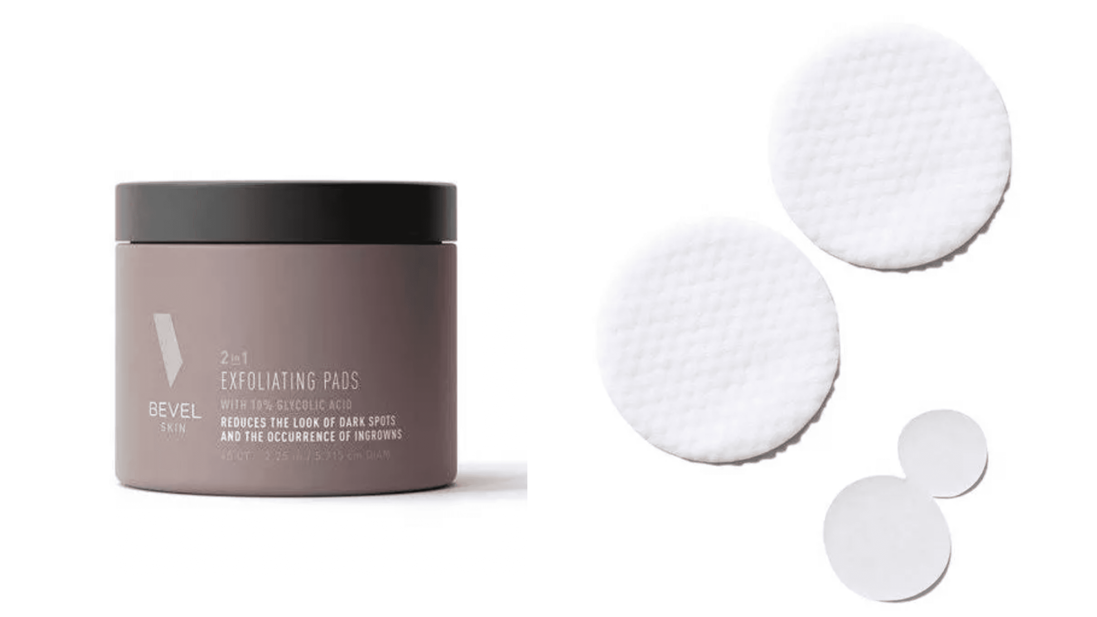 exfoliating pads that can help keep freshly shaven skin clean and free of razor bumps and ingrown hairs