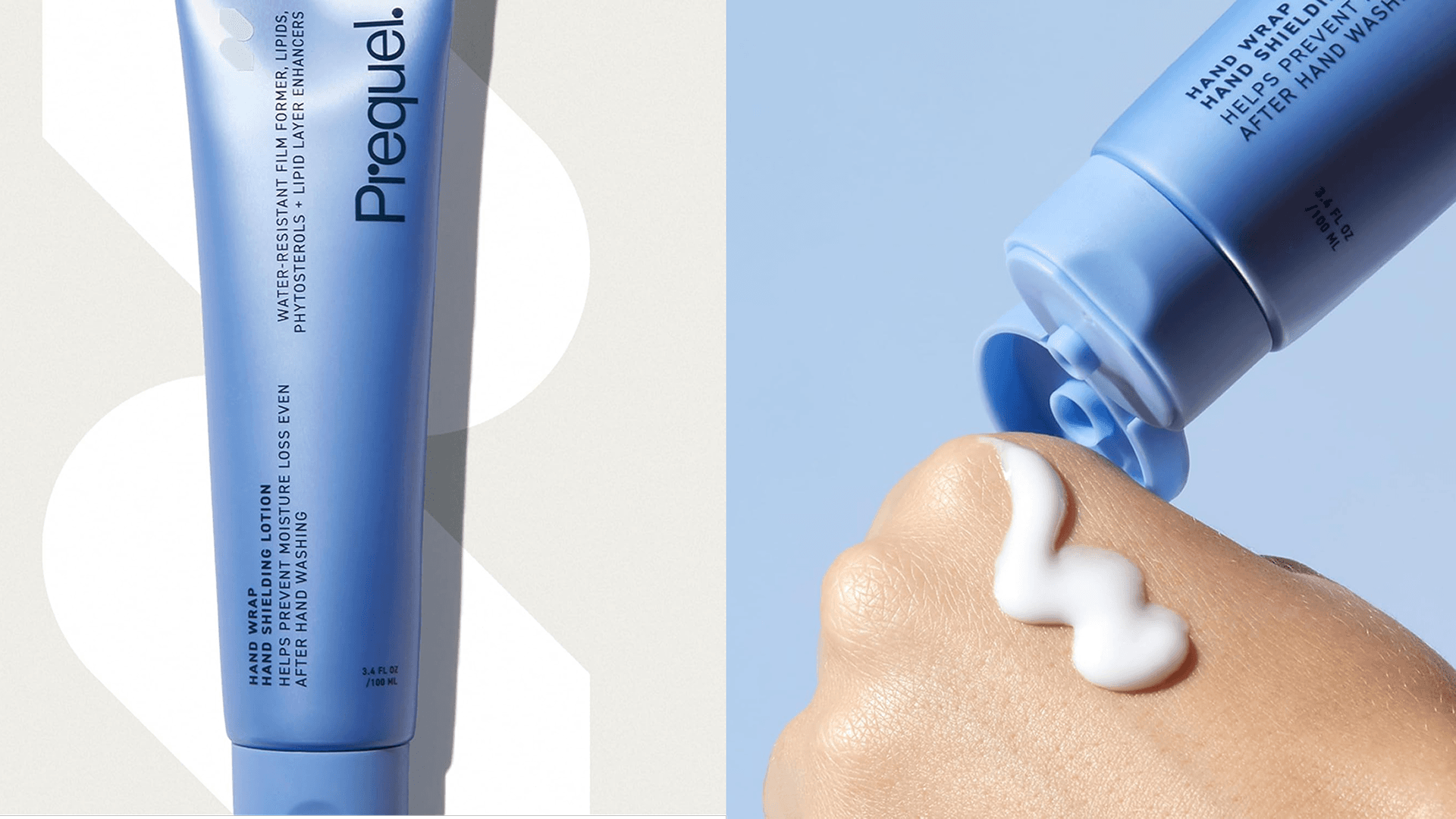 Prequel Skin Hand Wrap, Hand Cream for Dry Cracked Hands. Deep Nourishing Moisturizing Formula. Non-Greasy Balm for Women and Men. Unscented Skincare with Moisture Lock Formula. 3.4oz