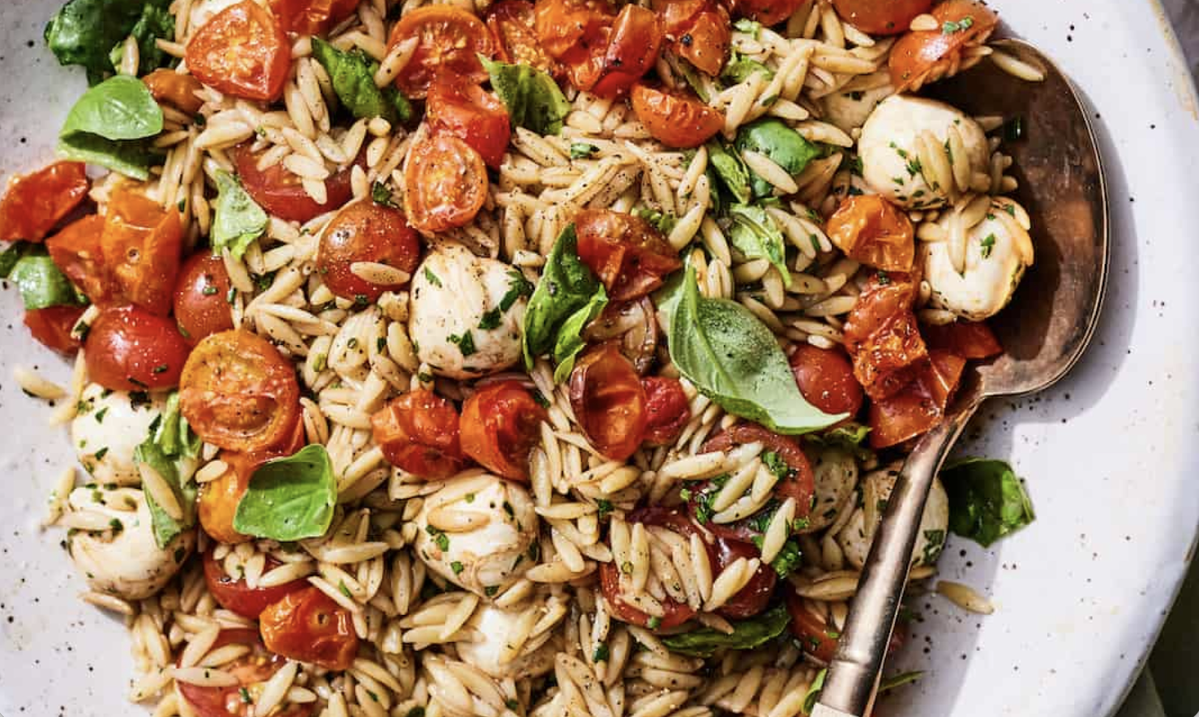 What’s Gaby Cooking’s Caprese Orzo Pasta Salad