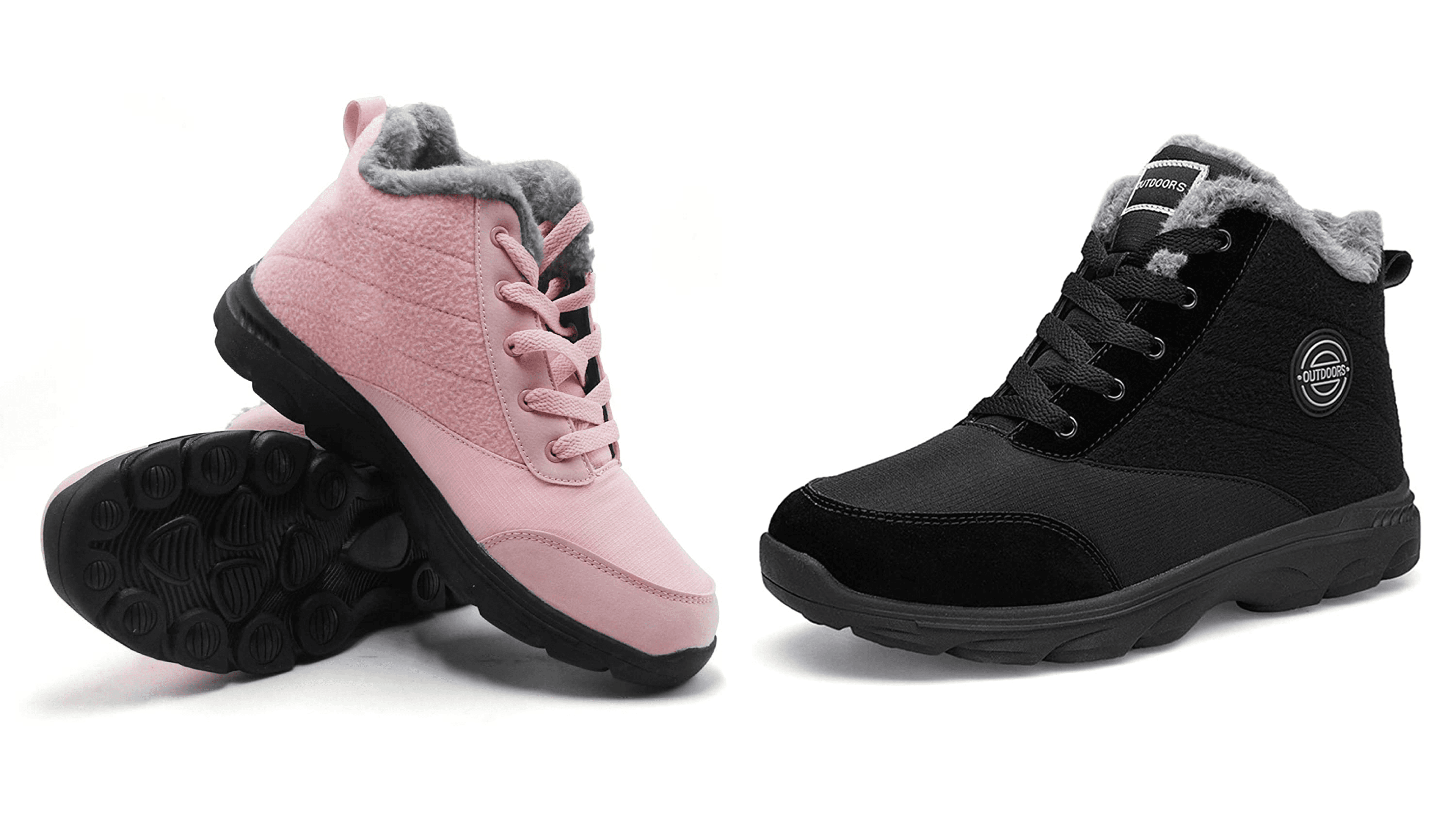 Fur-lined ankle boots