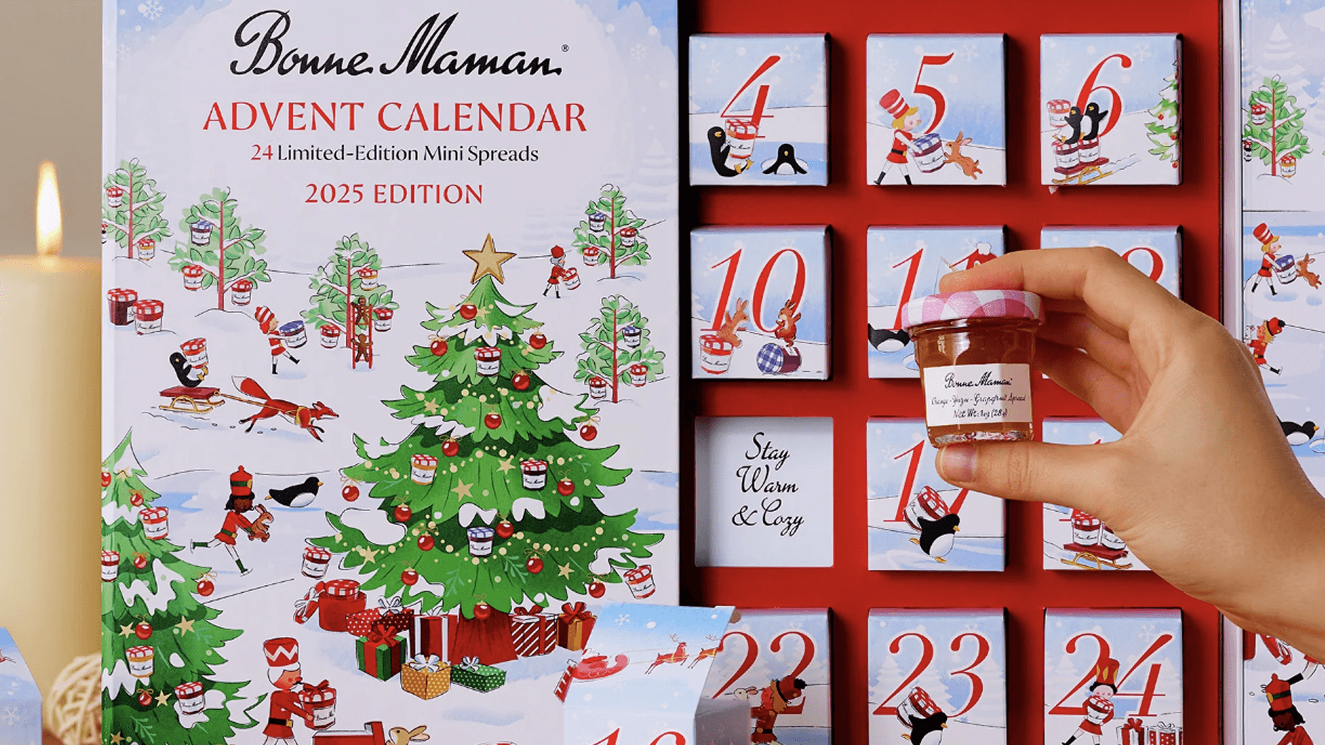 fruit spread advent calendar