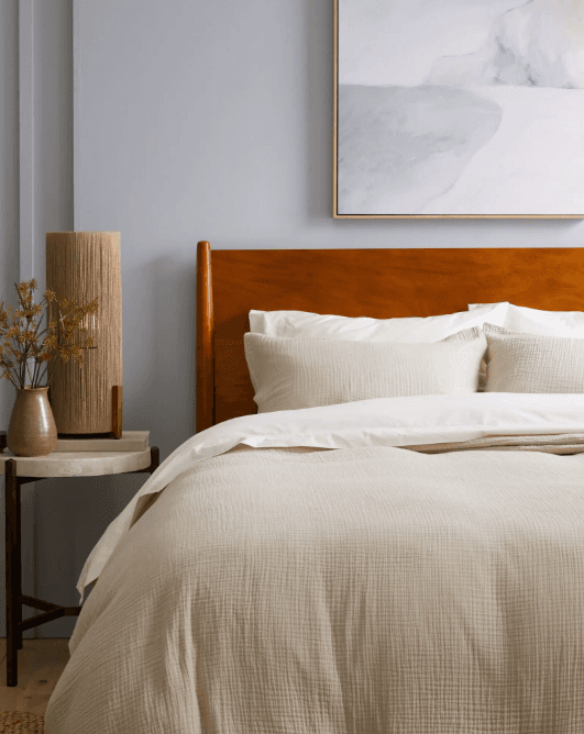 Quince Organic Airy Gauze Duvet Cover Set