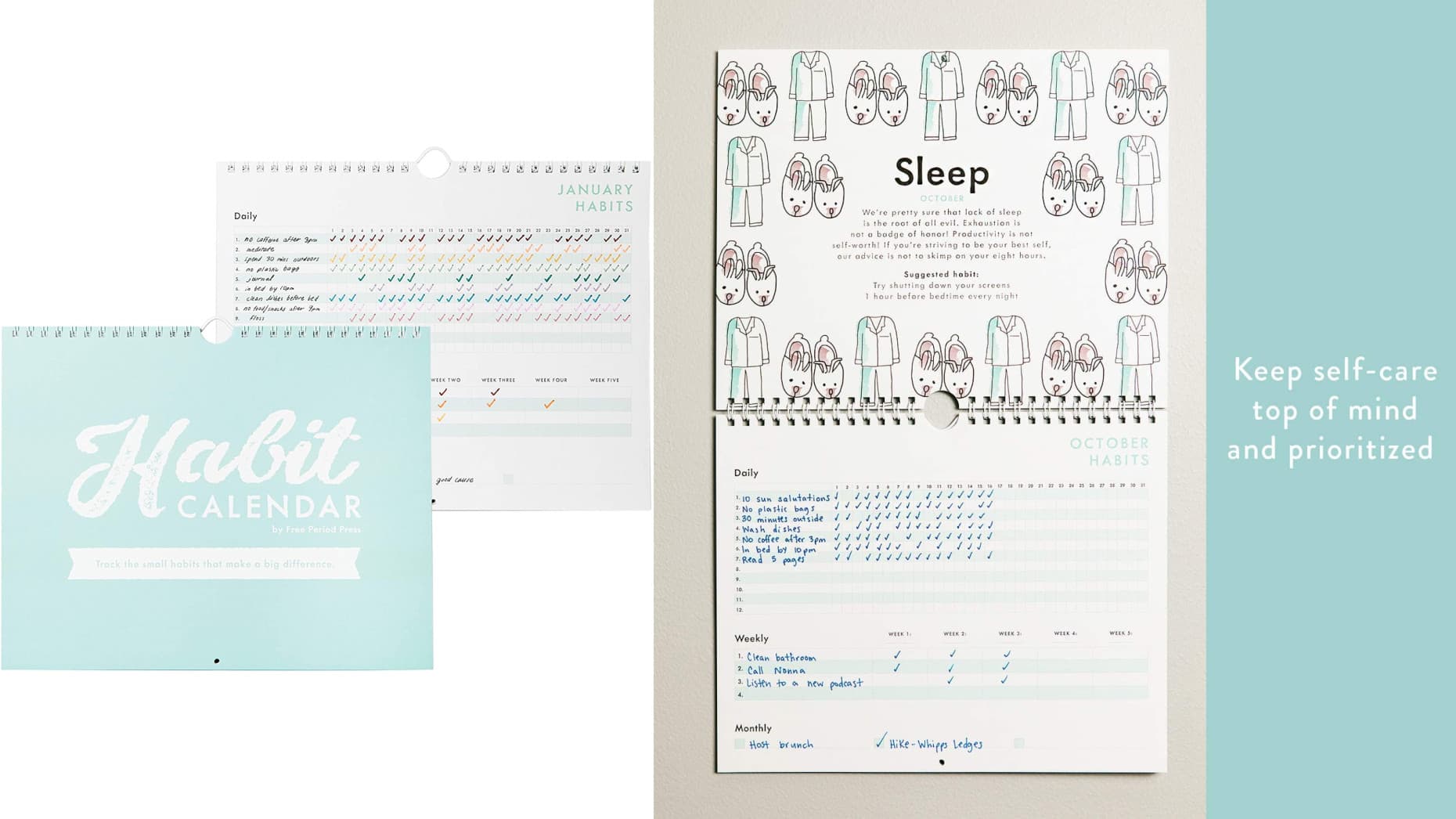 habit tracking calendar