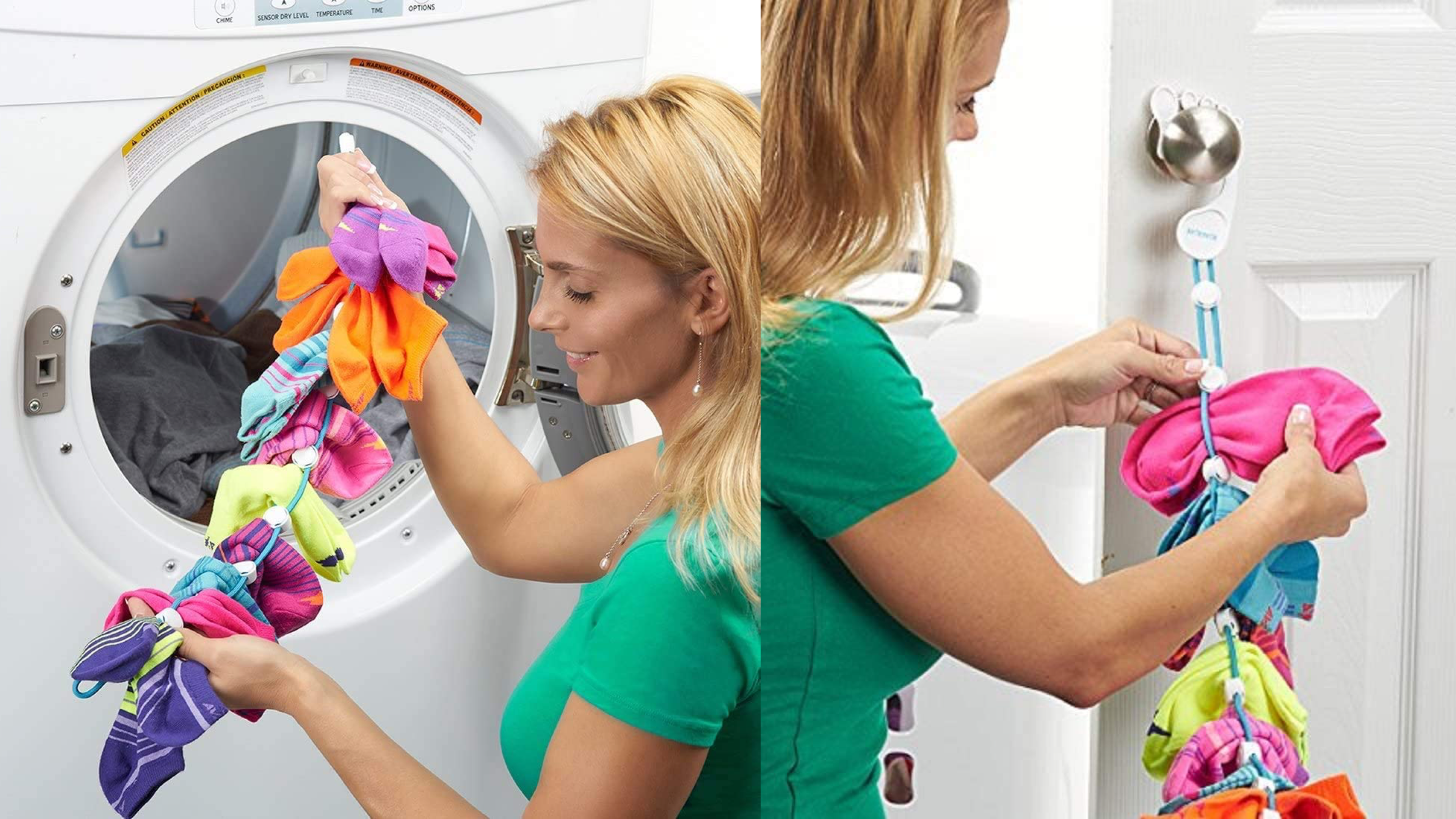 sock organizer to help during washing, will pair socks and keep them together in the washing machine
