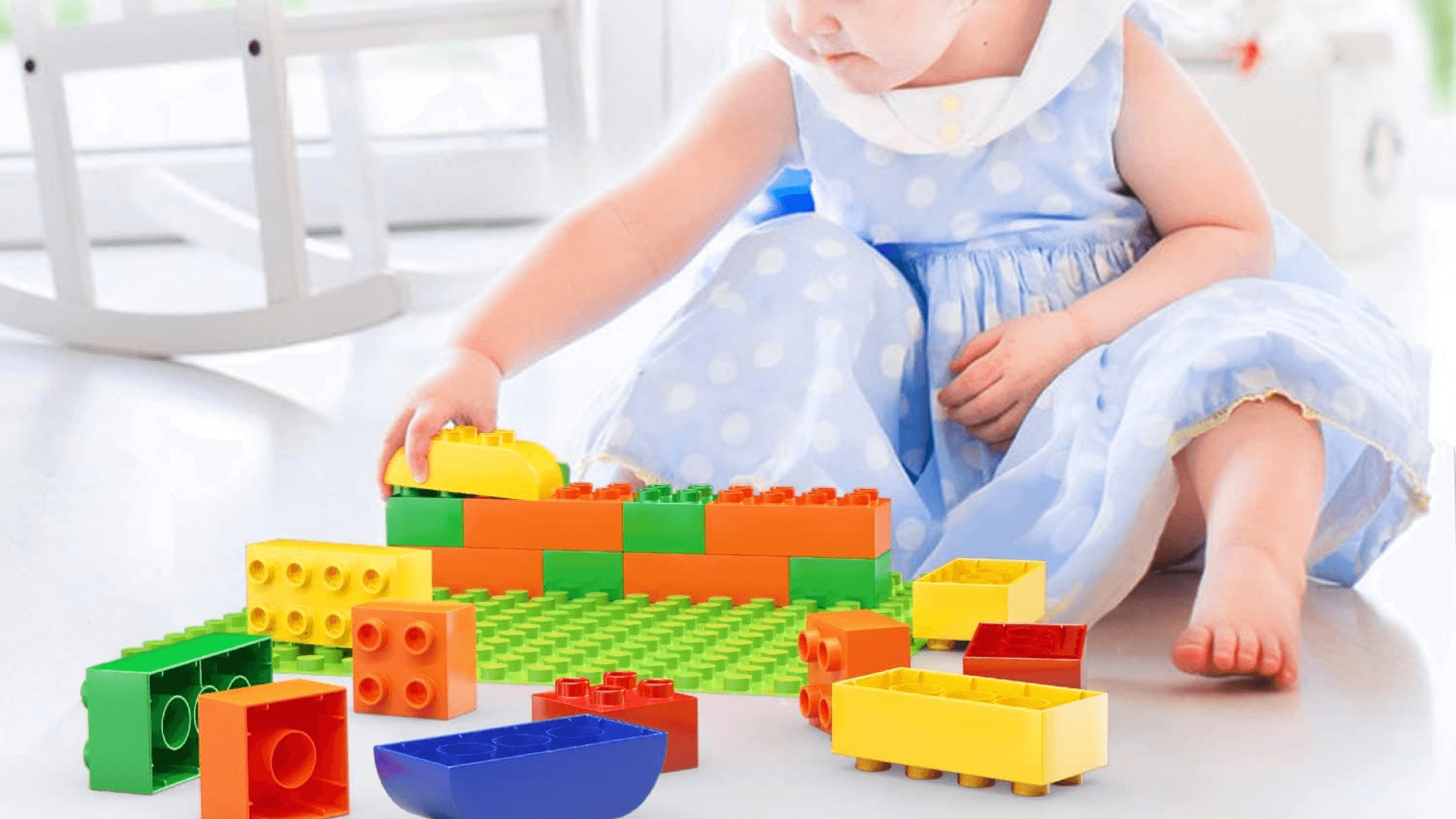 Building Blocks for Toddlers 2-5 Including a Baseplate, 150 Piece Big Building Blocks for Kids, Block and Bricks Set Educational Toys for Children Boys Girls All Ages, Compatible with All Major Brands