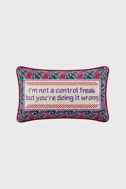 Control Freak Needlepoint Pillow