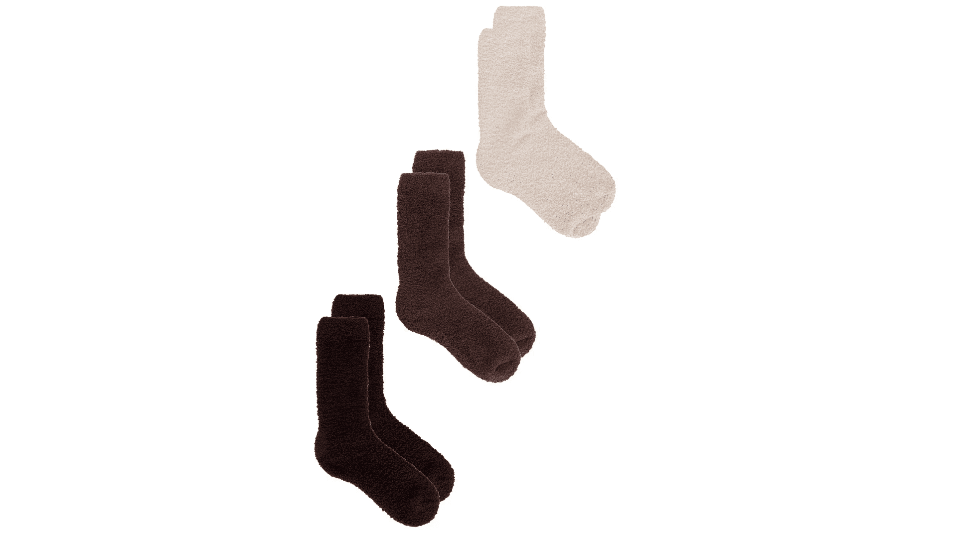 three pairs socks