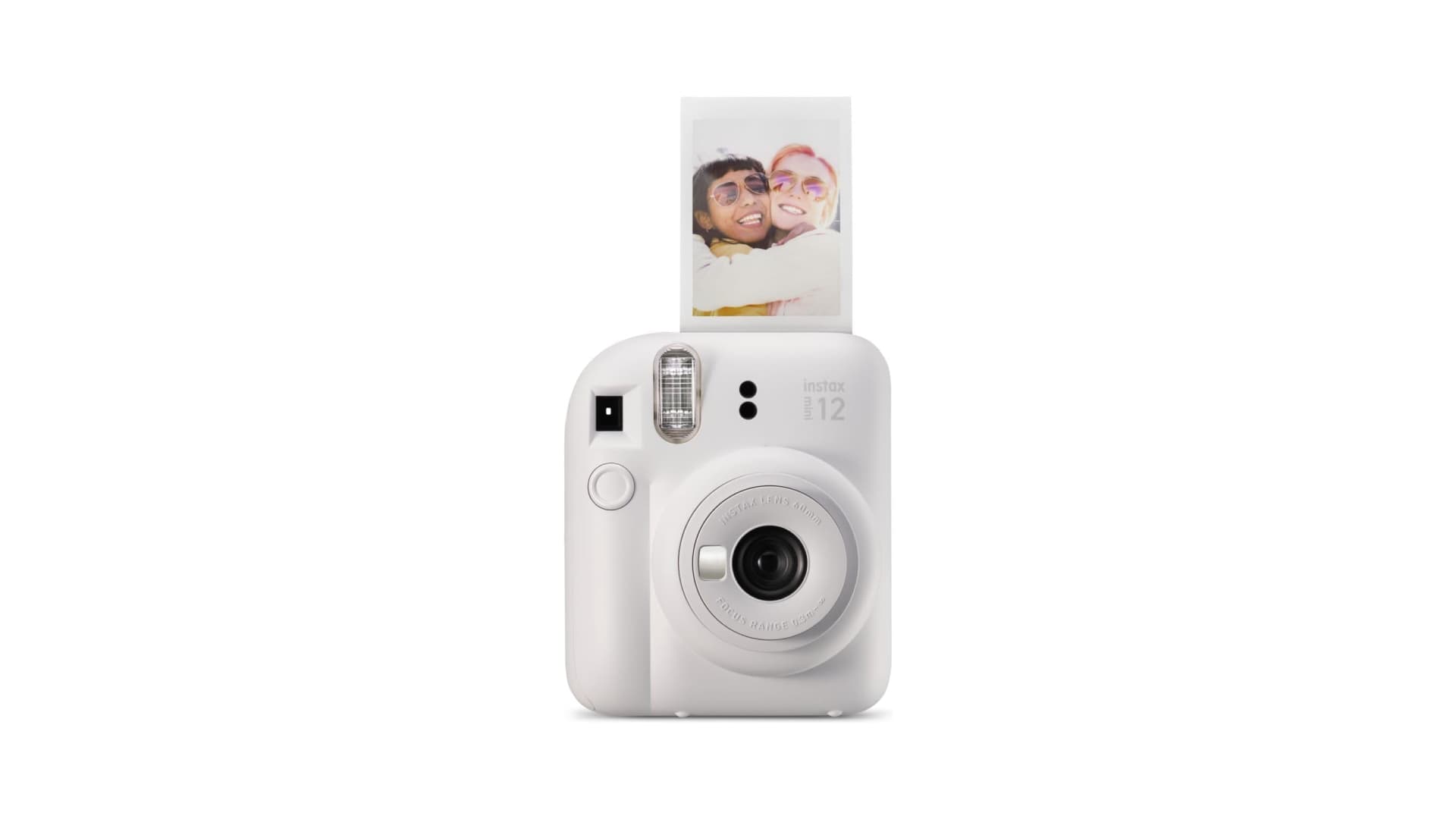 Fujifilm Instax Mini 12 Instant Film Camera, Clay White