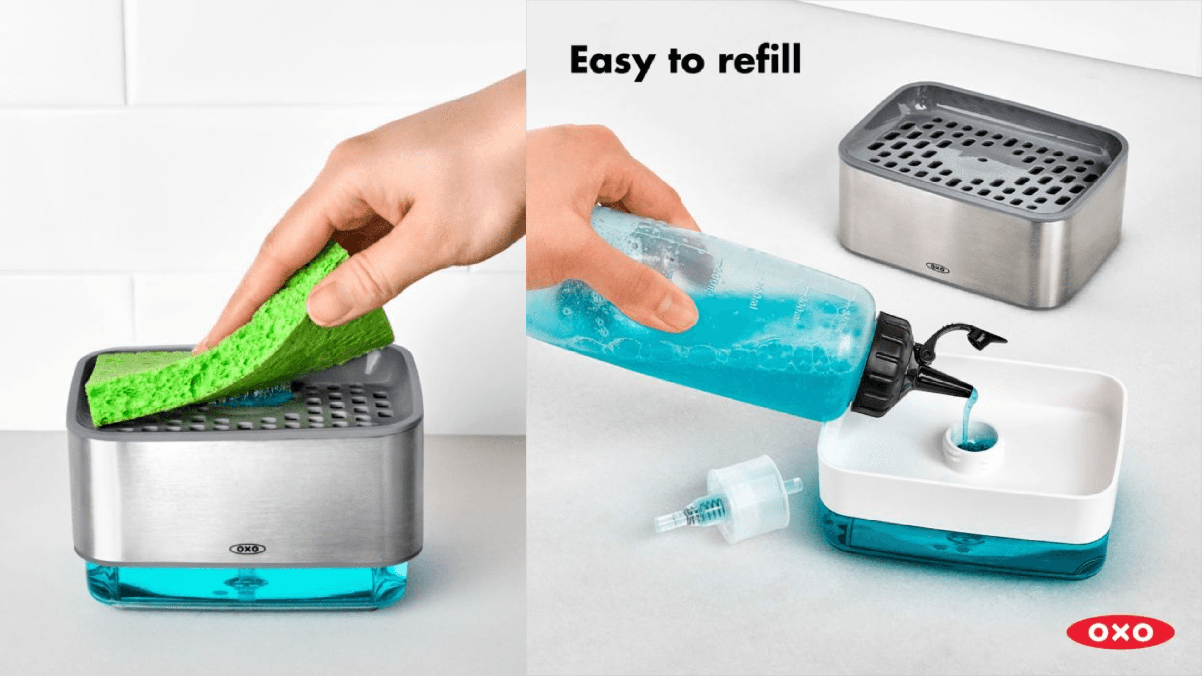 soap-dispensing sponge holder