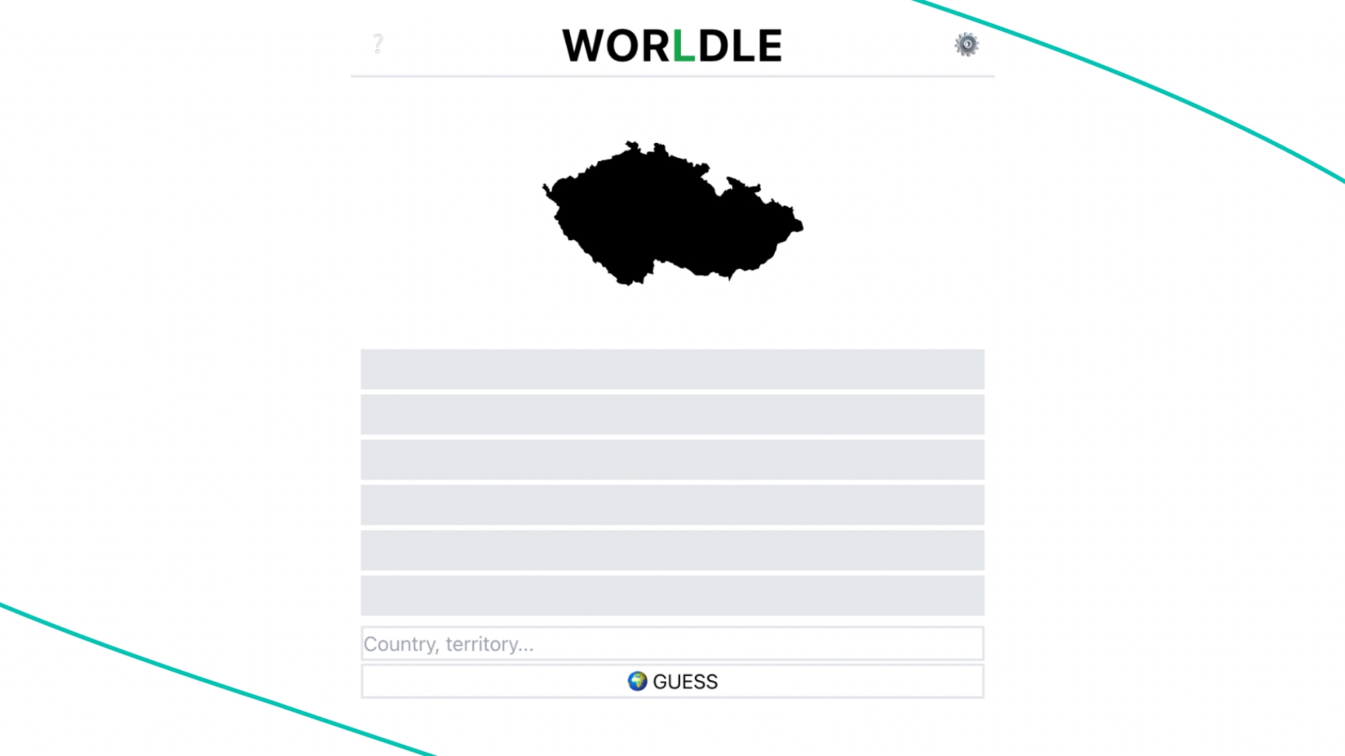 Worldle online game.