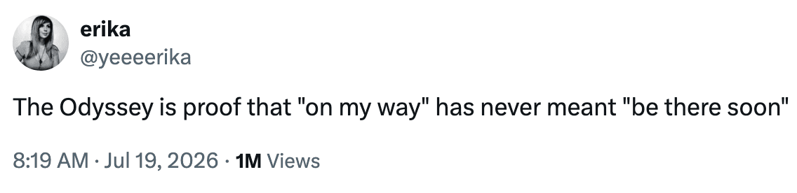 We needed this on my way