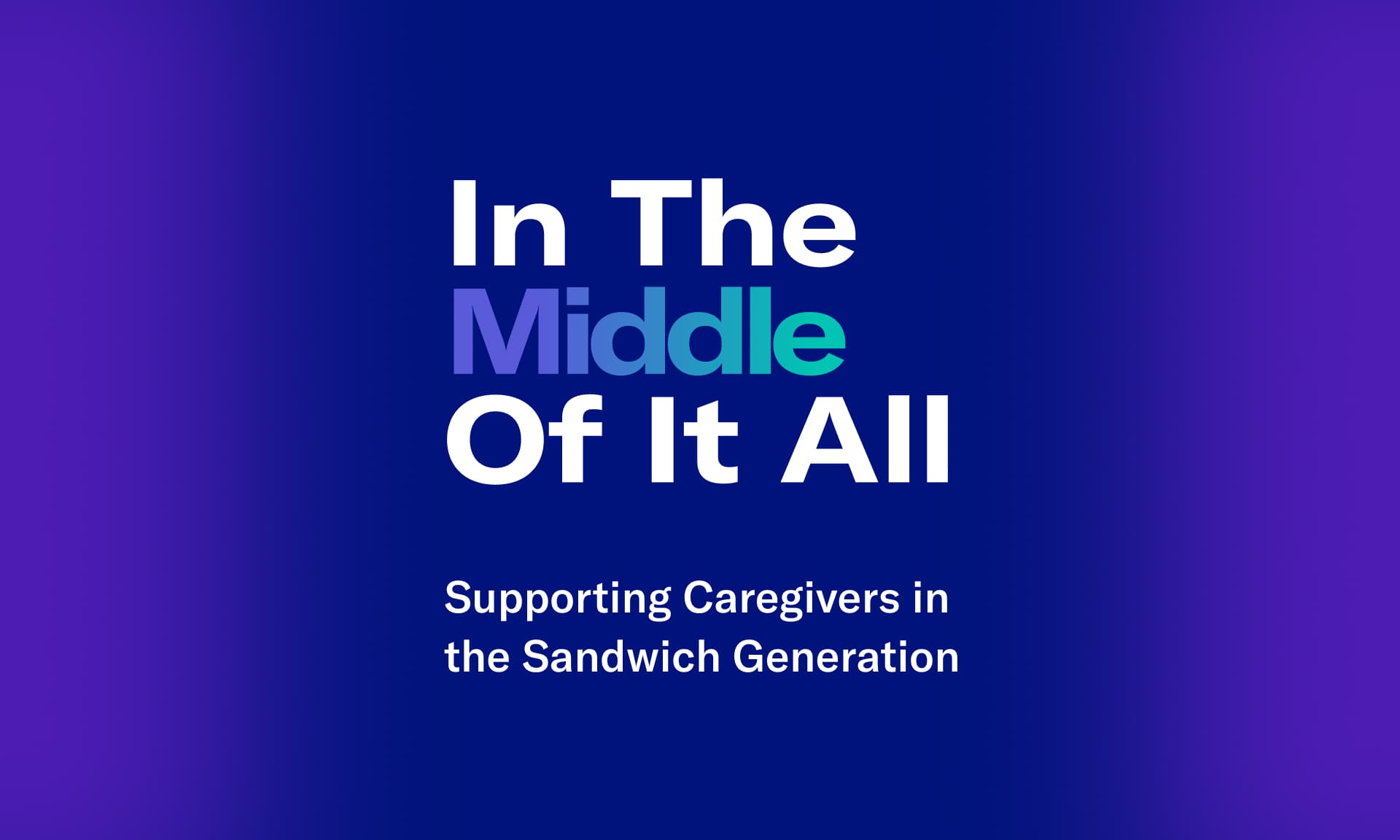 in the middle of it all event logo
