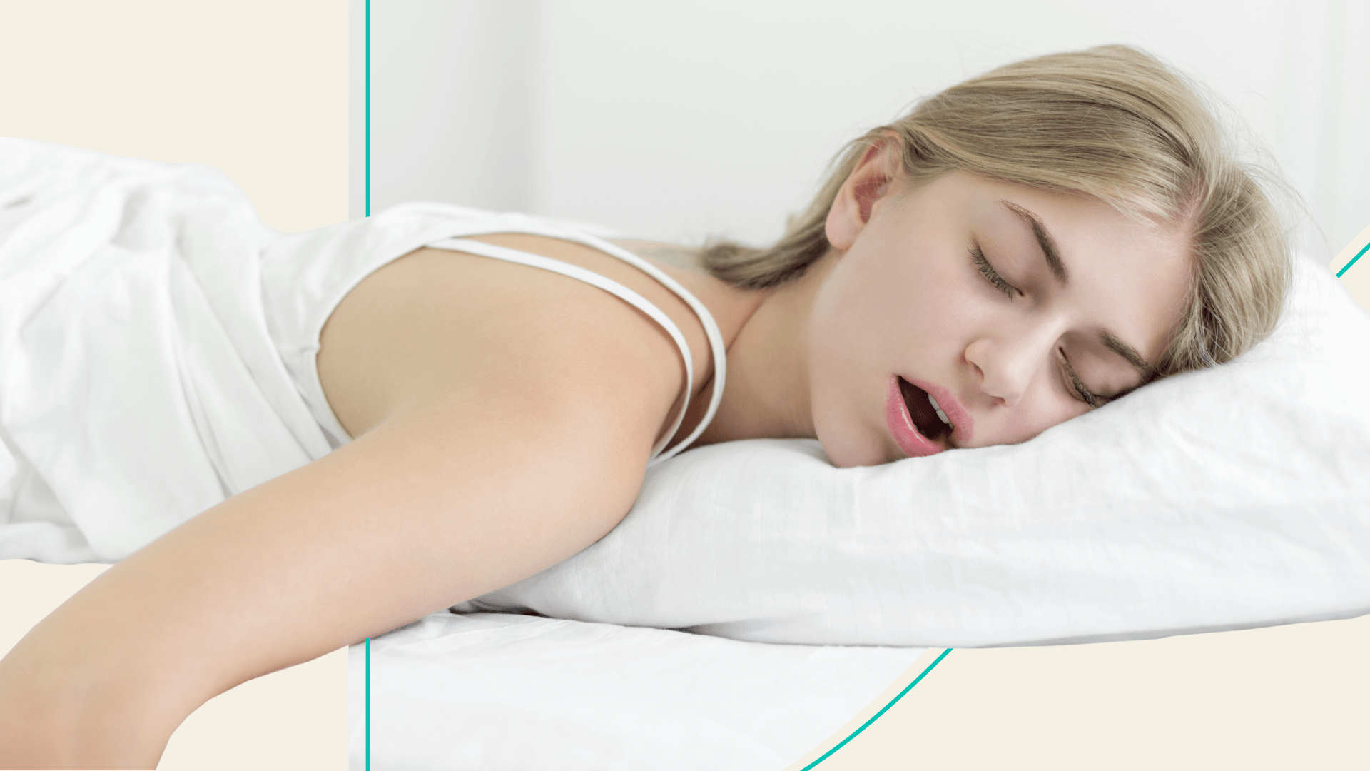 Woman Asleep on Pillow