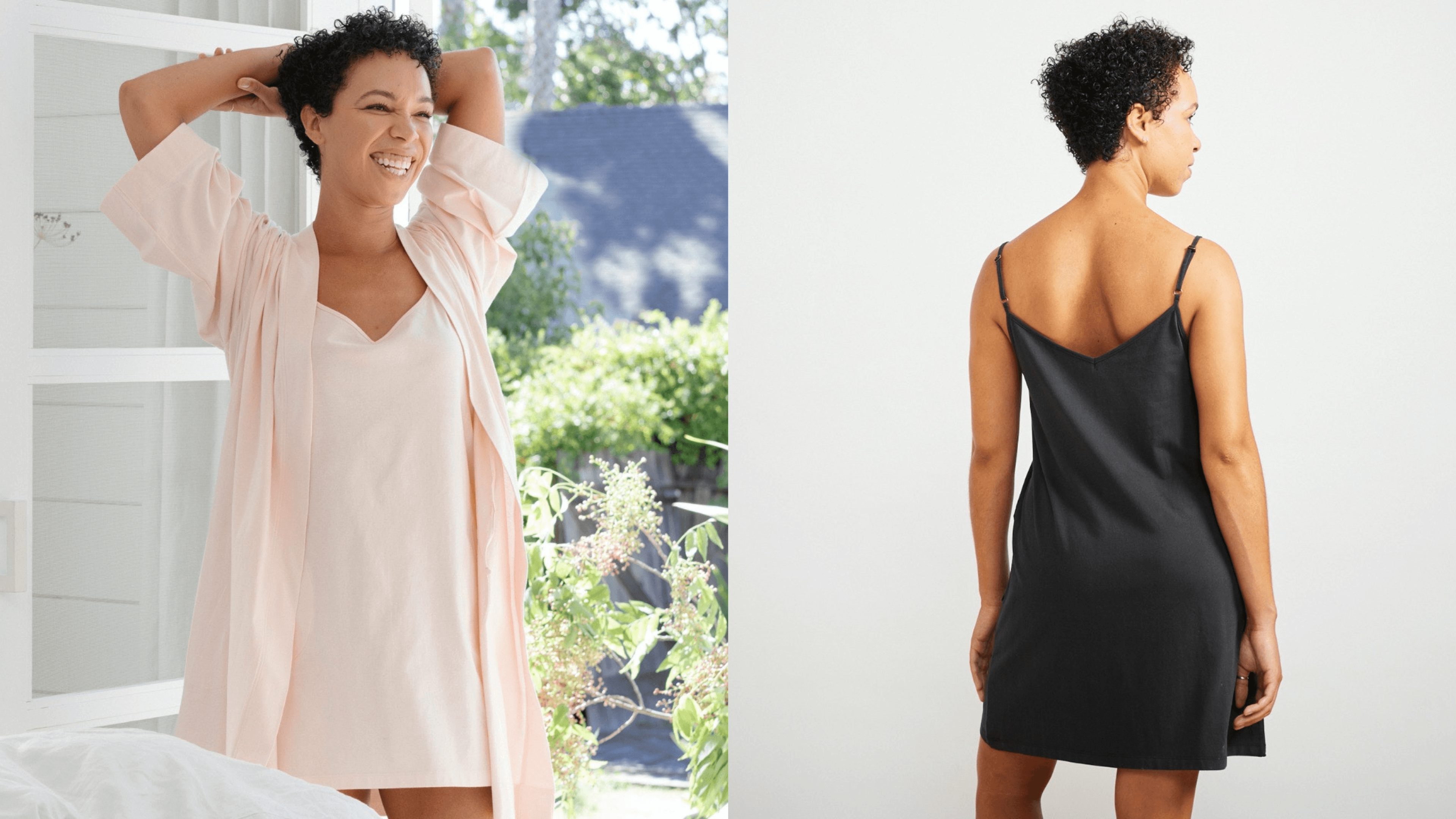 cotton sleep shirt with adjustable straps