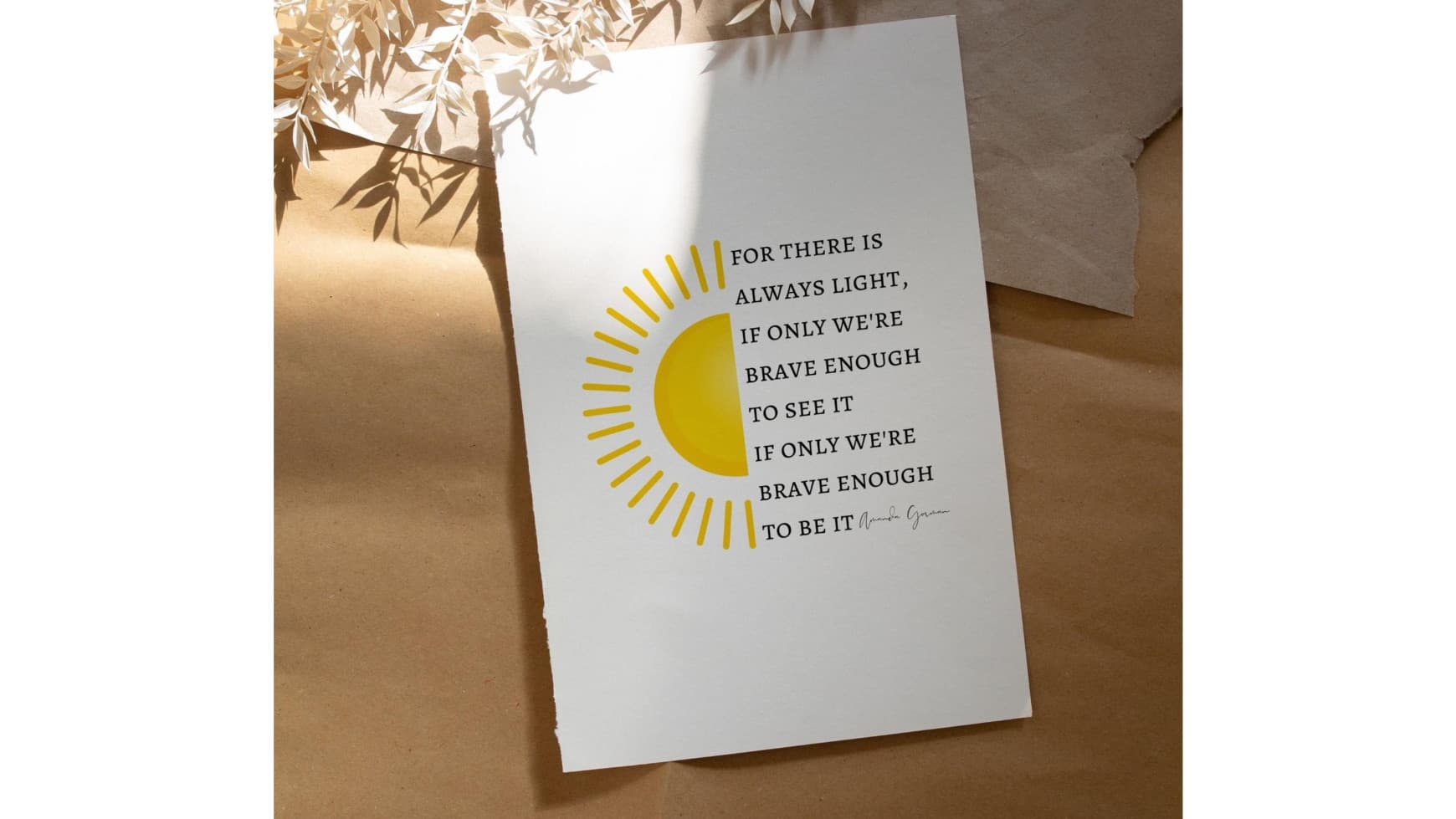 amanda gorman poem print