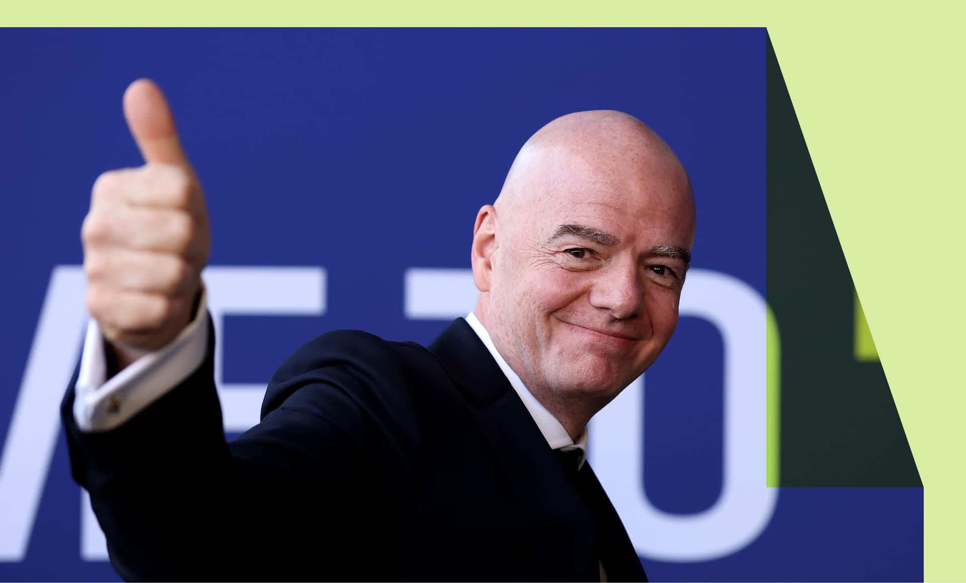 FIFA President Gianni Infantino arrives at the stadium before the FIFA World Cup 2026 Final match between Spain and Argentina at New York New Jersey Stadium on July 19, 2026 in East Rutherford, New Jersey.