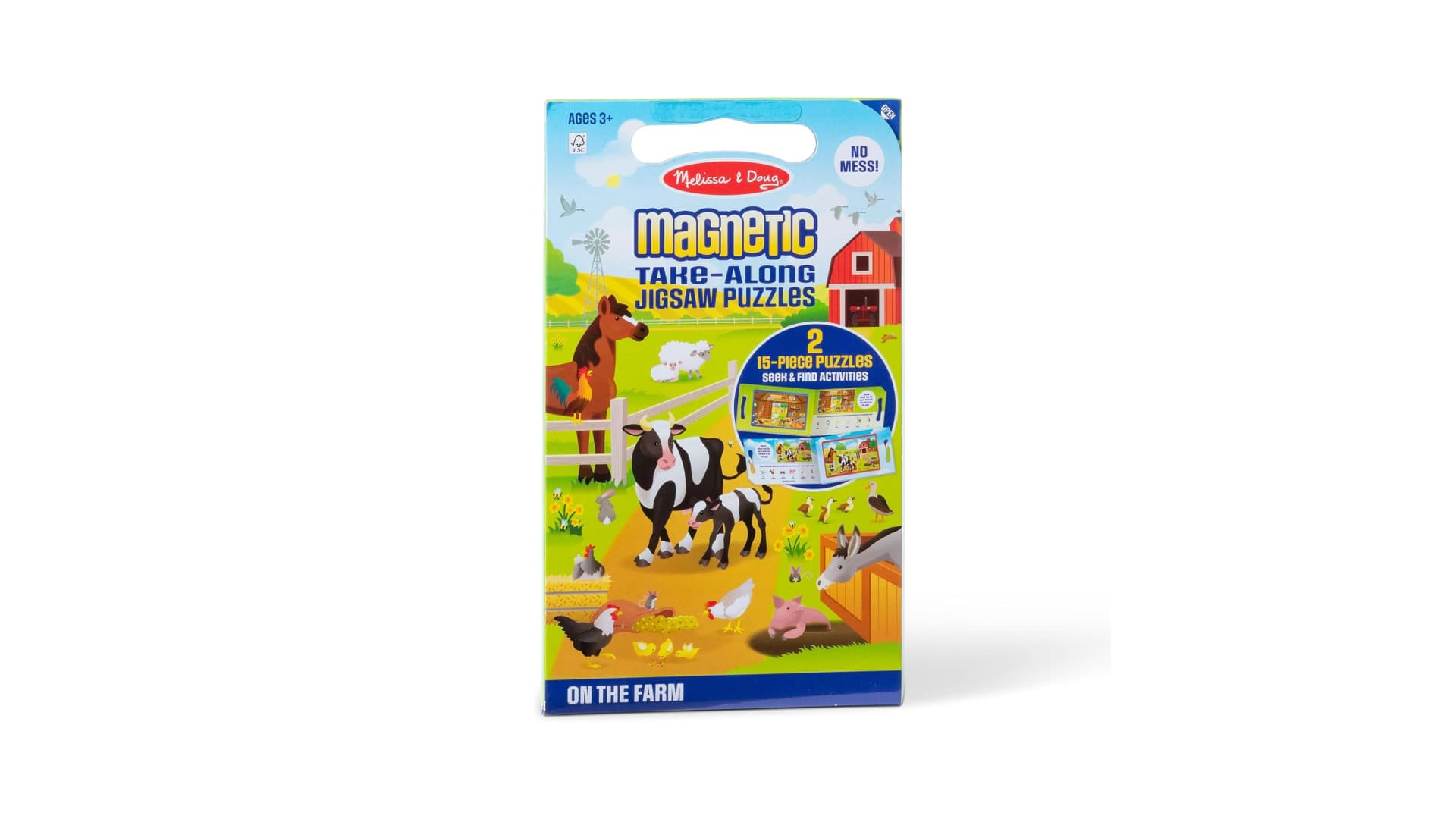 Melissa & Doug Take-Along Magnetic Jigsaw Puzzles Travel Toy