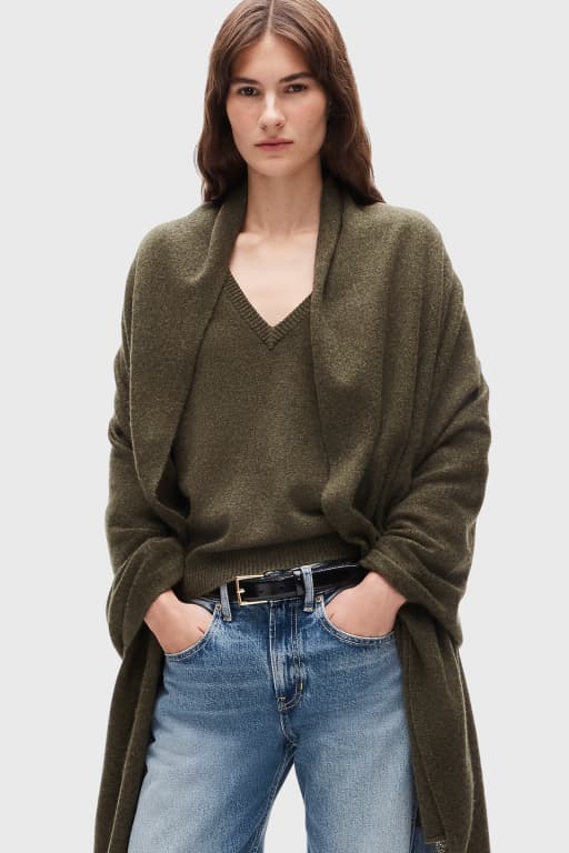 Oversized cashmere wrap