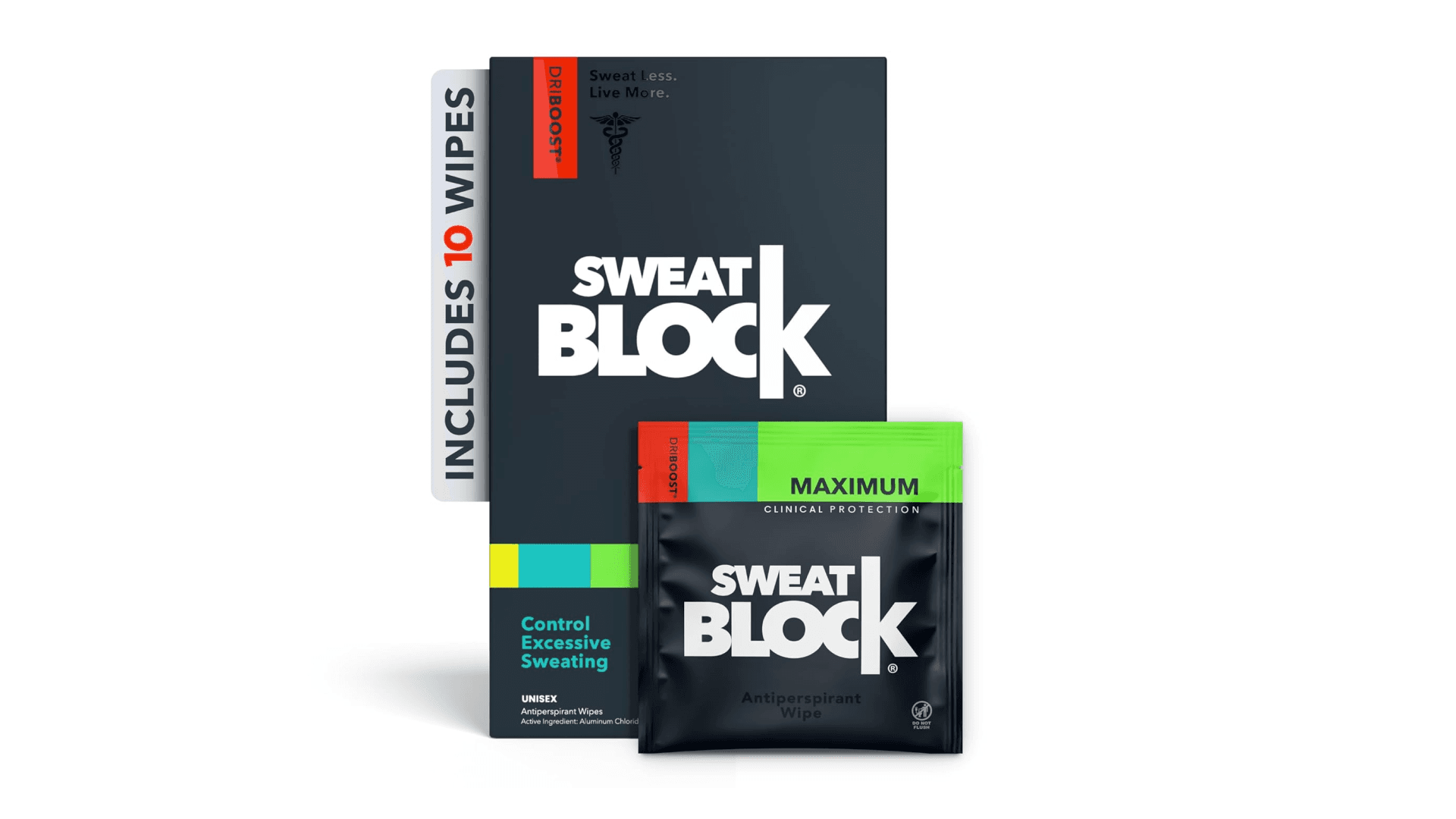 Boob sweat blocking wipes