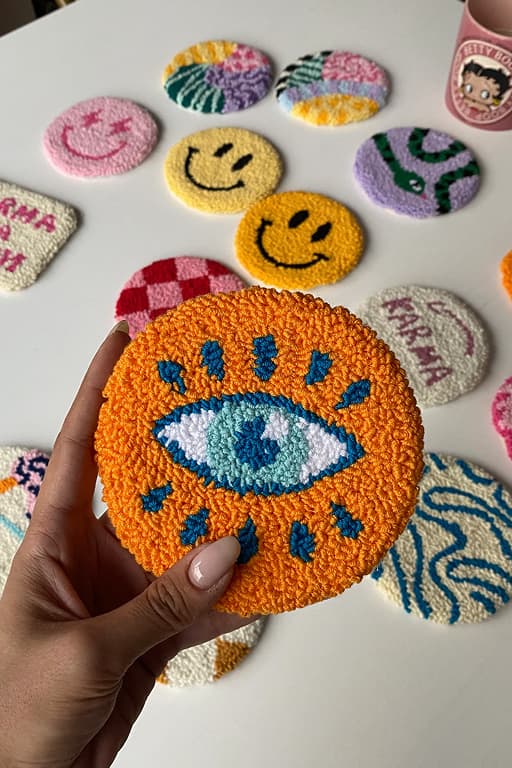 Punch Needle Coaster