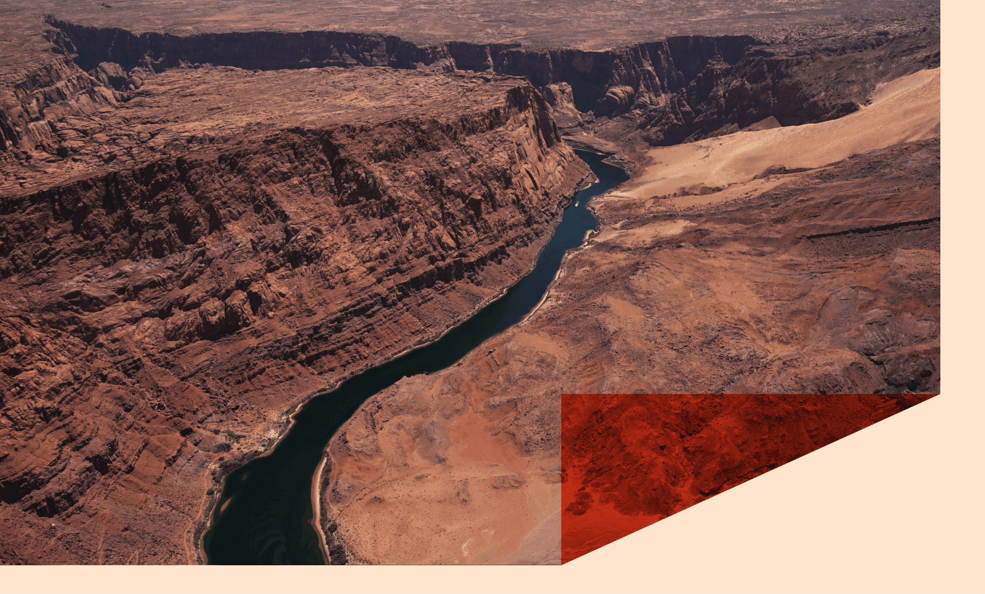A photo of the Colorado River basin