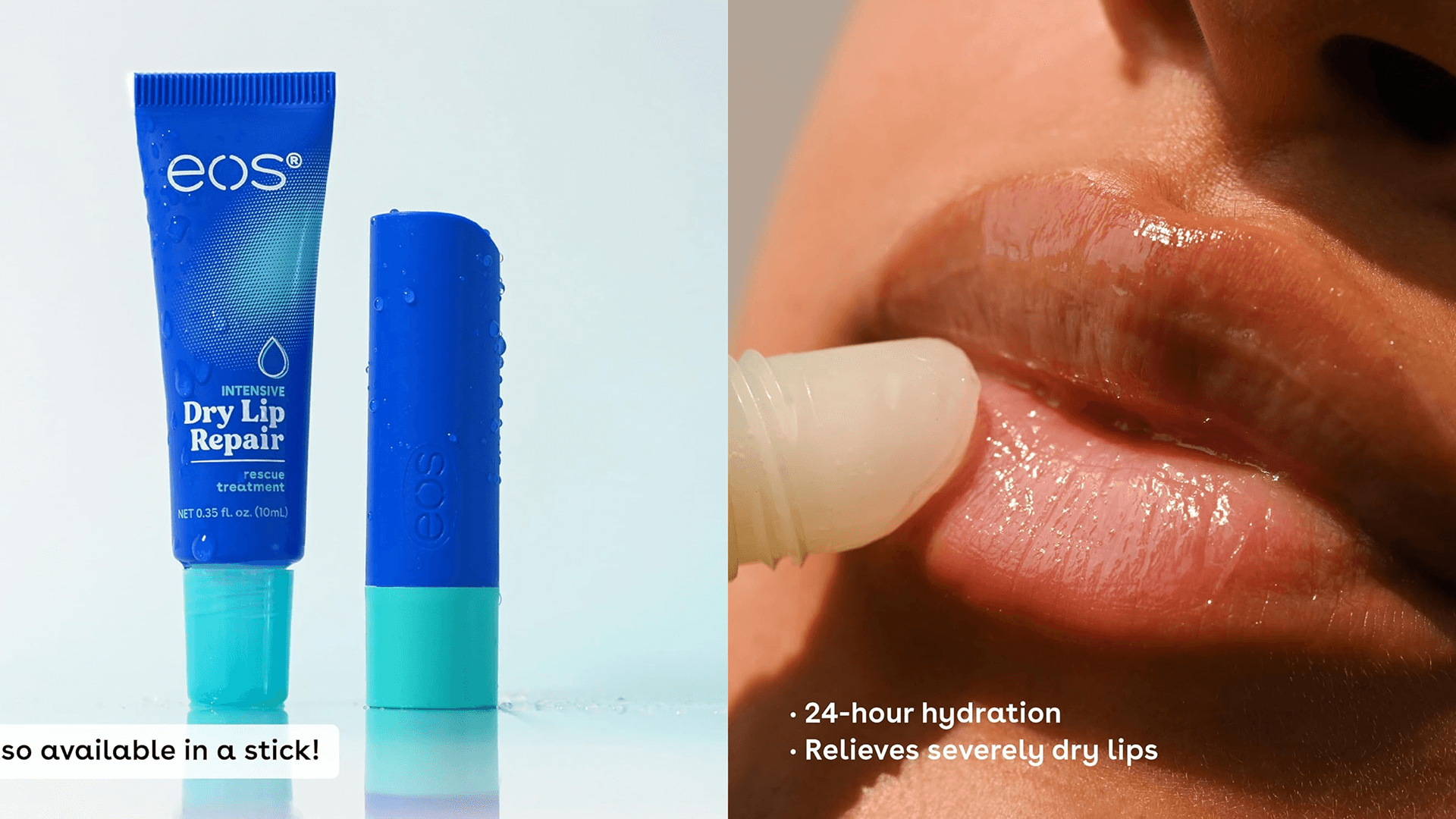 eos The Hero Lip Repair, Extra Dry Lip Treatment, 24HR Moisture, Overnight Lip Treatment, Natural Strawberry Extract, 0.35 fl oz