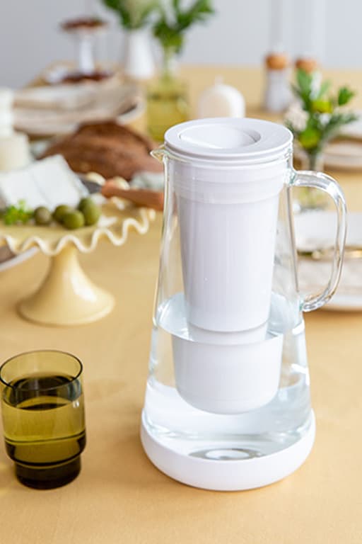glass water filter pitcher