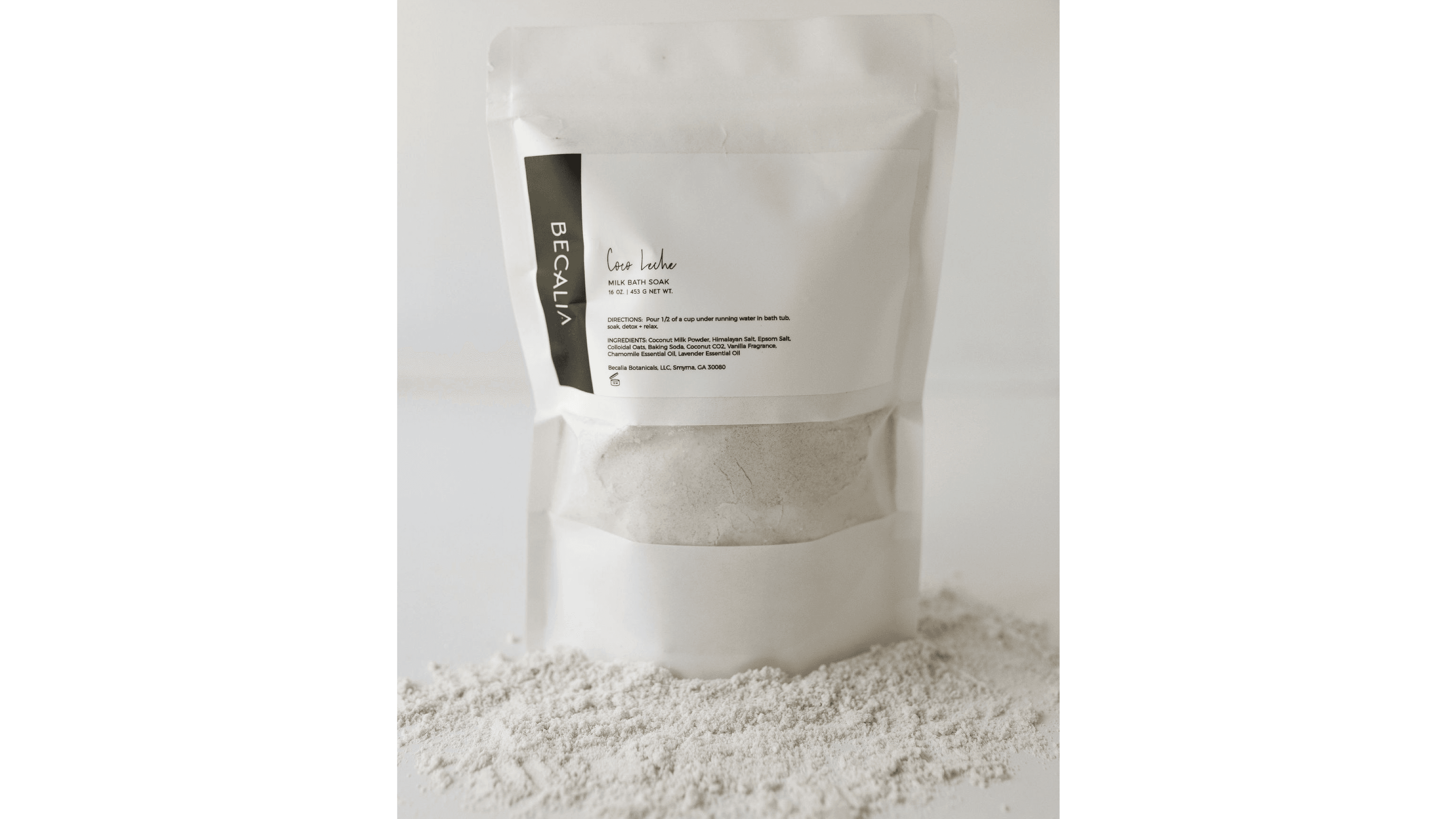 coco leche milk bath soak