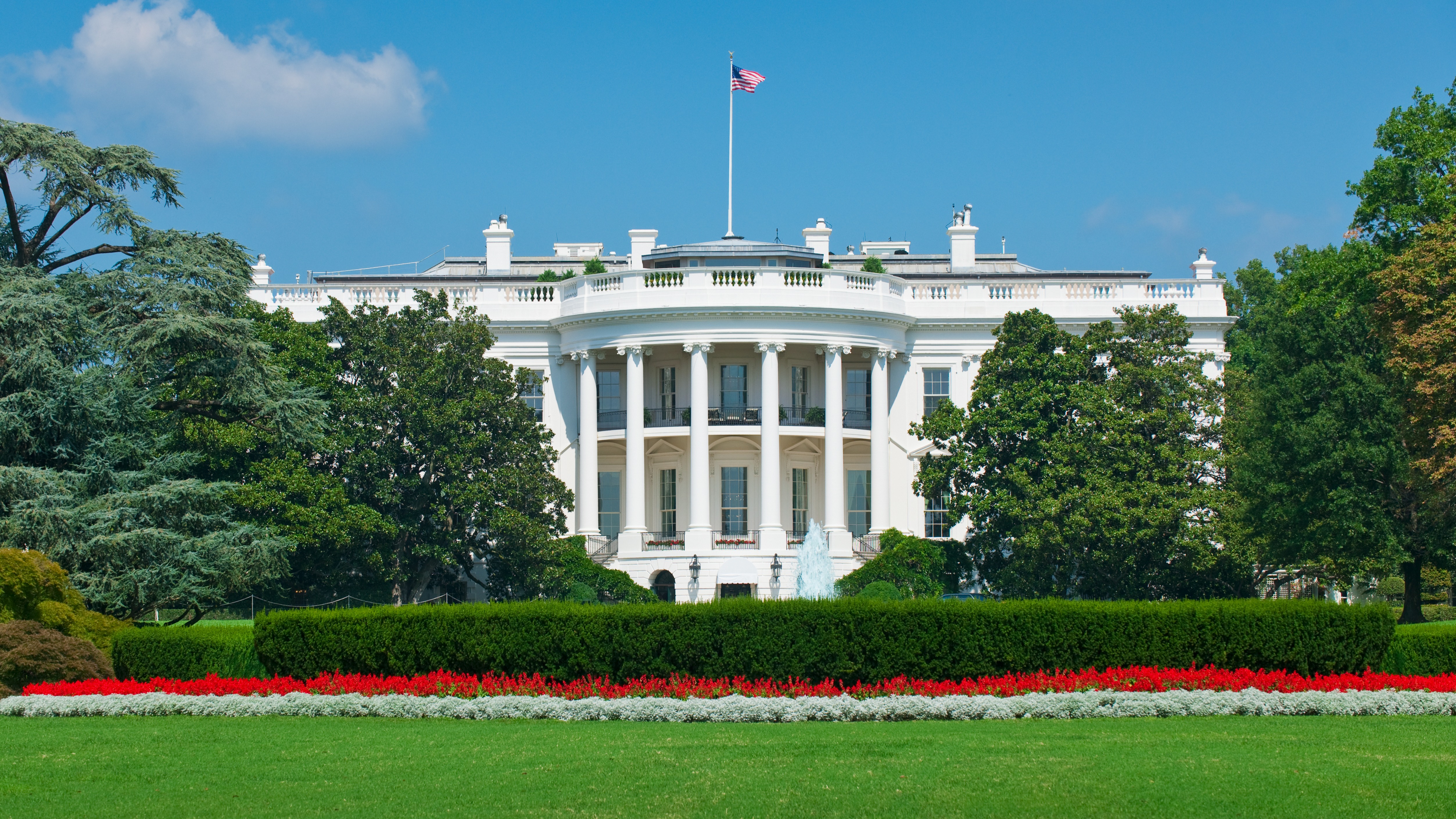 White house - stock photo