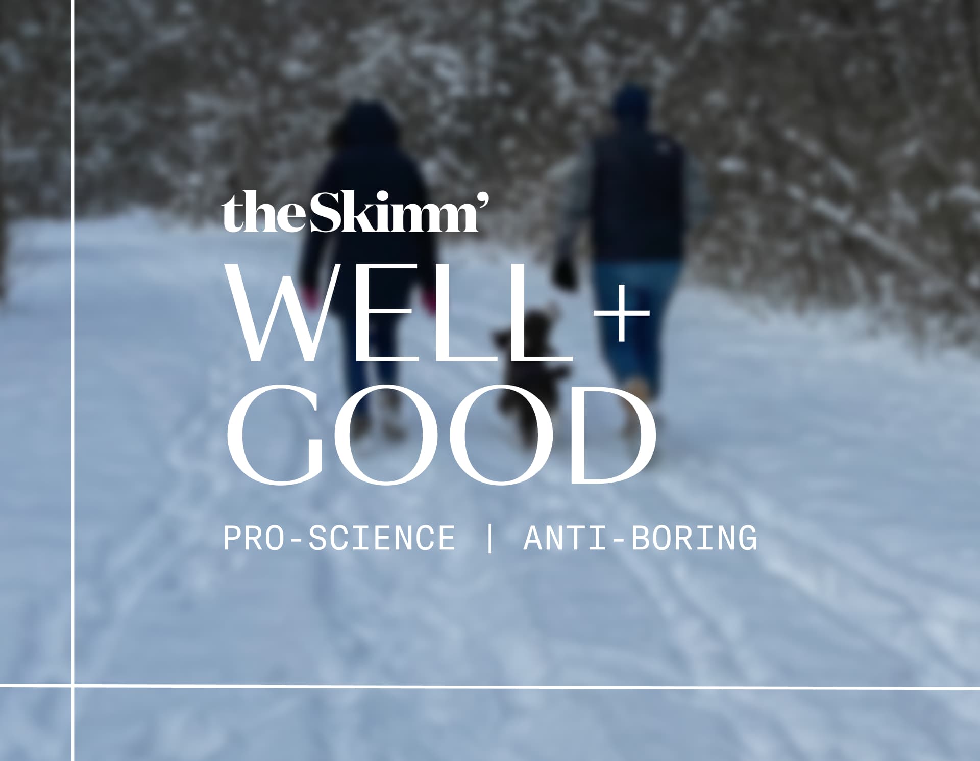 two people walking in snow