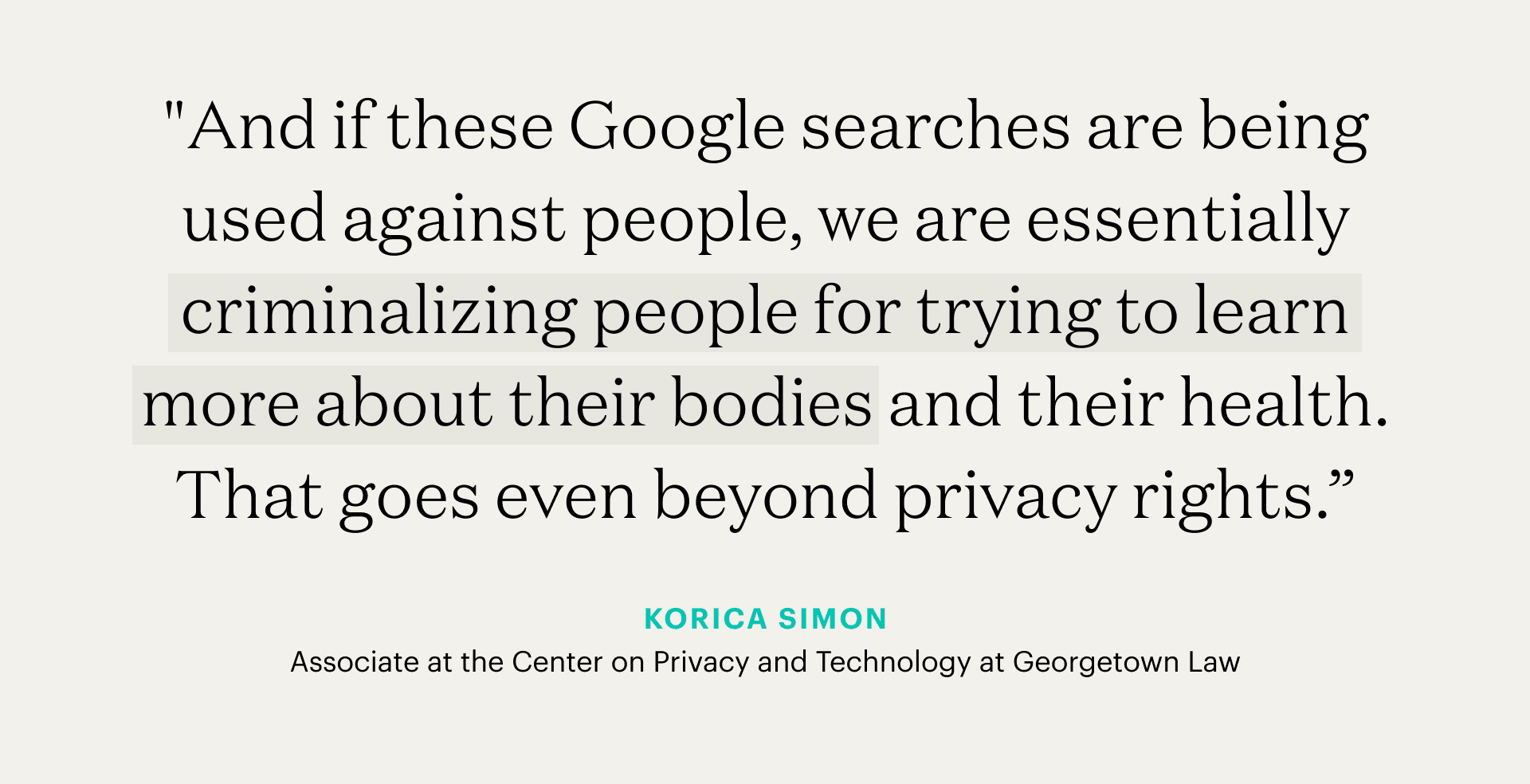 Korica Simon quote graphic