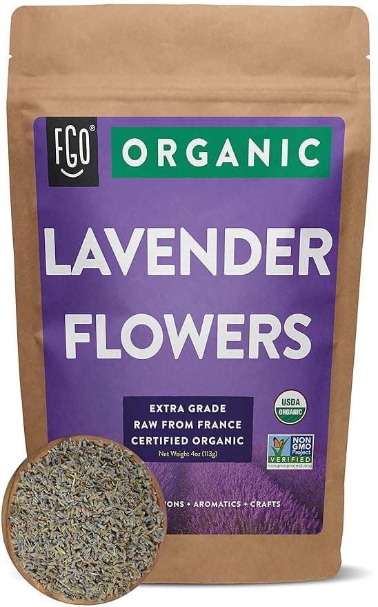 fgo organic dried lavender, one of the best things to add to your bath