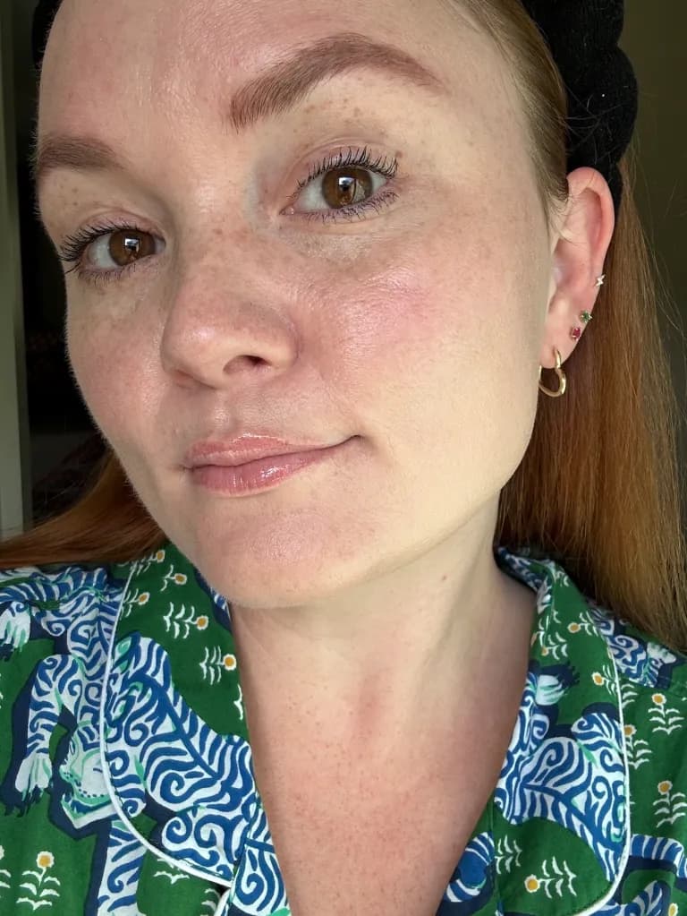 after applying face cream