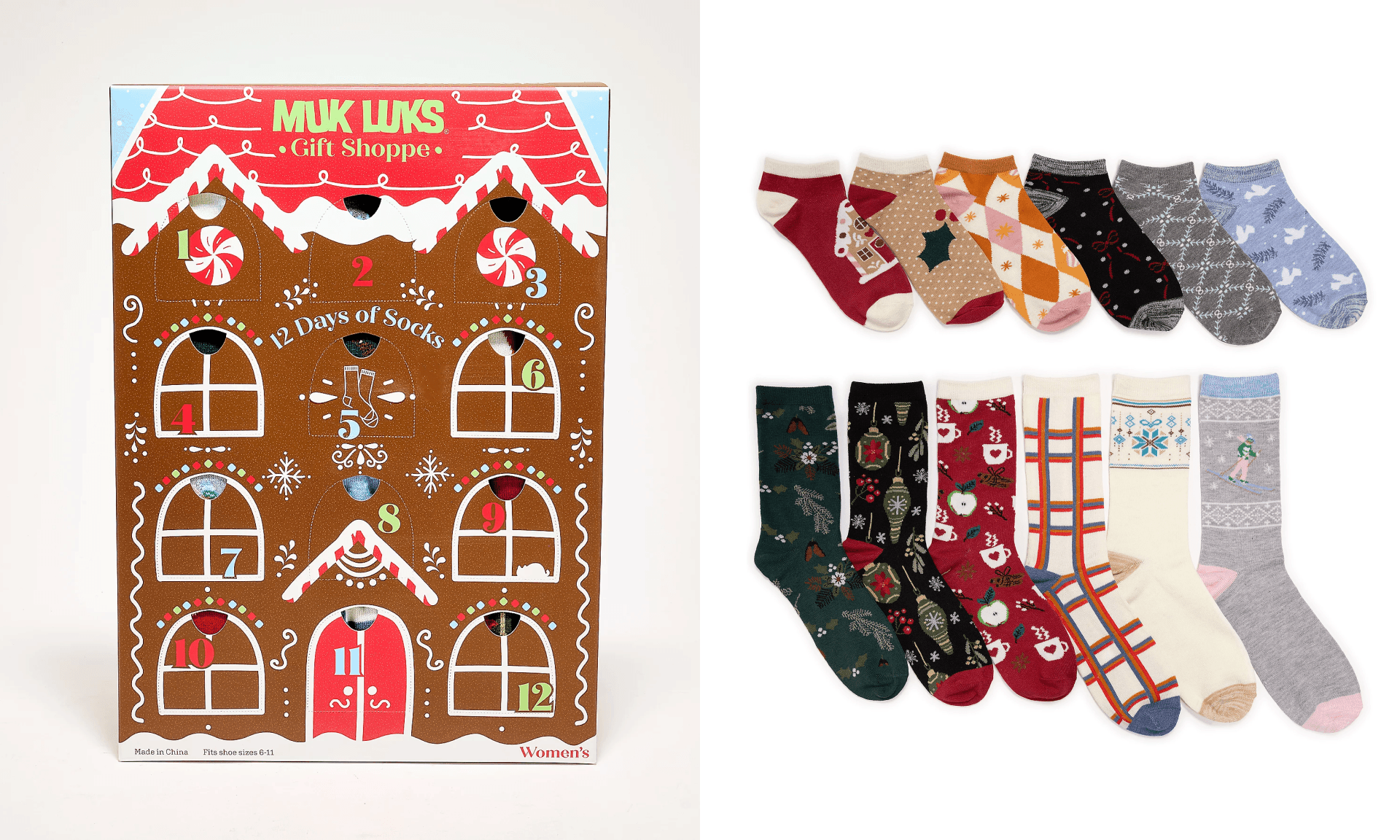 QVC advent calendar socks holiday