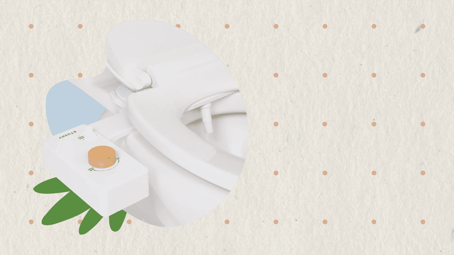 Tushy classic 3.0 bidet in white with bamboo knob