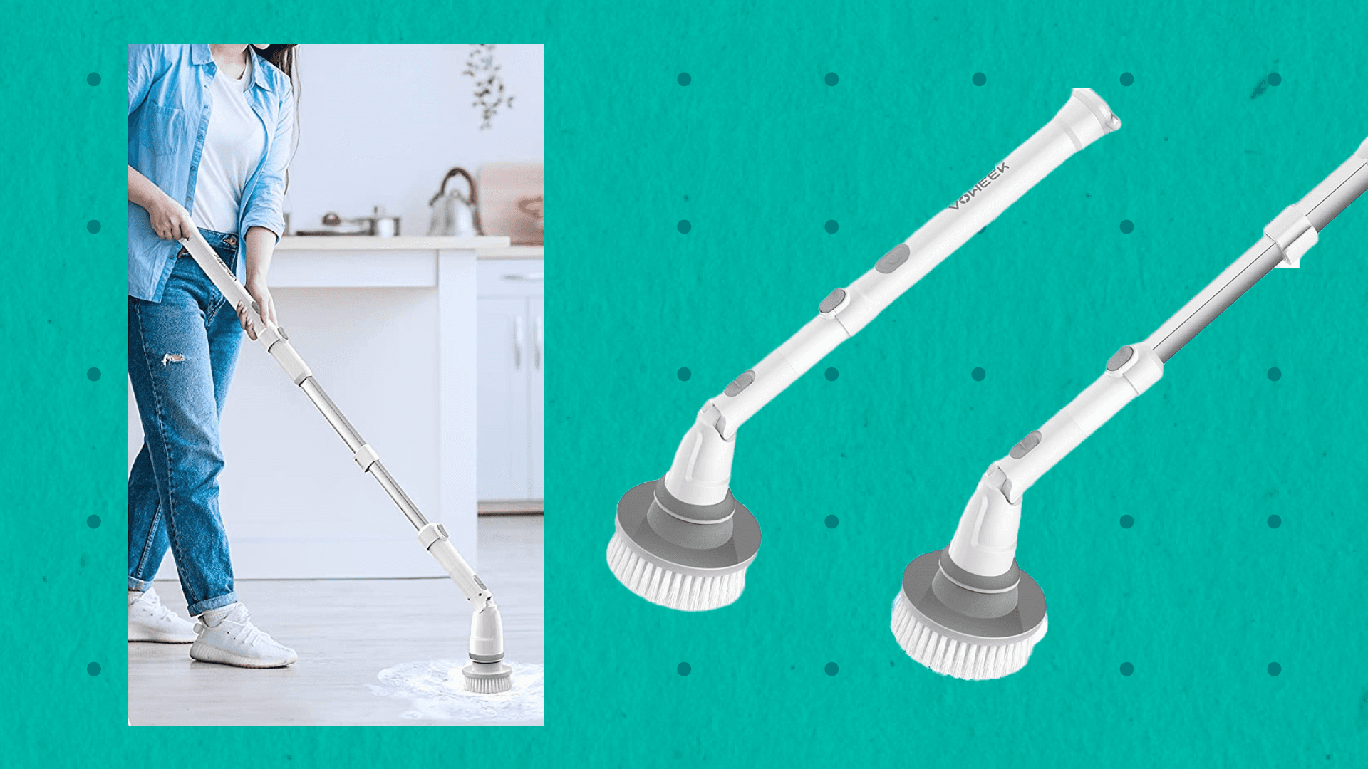 electric scrubbing brush shower cleaner