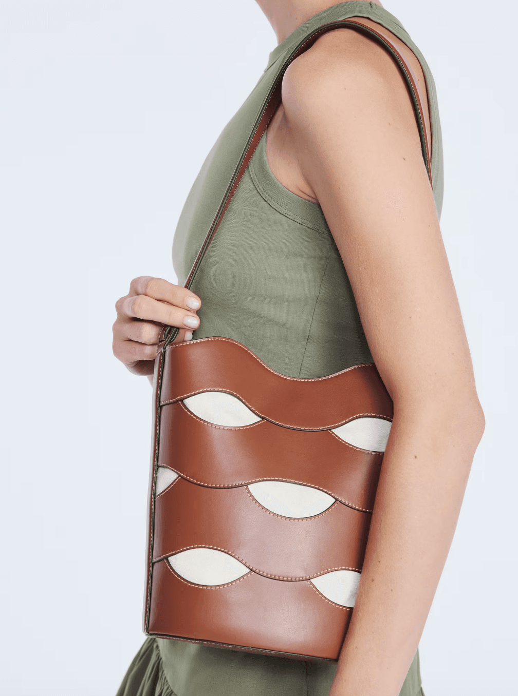 cutout bucket bag