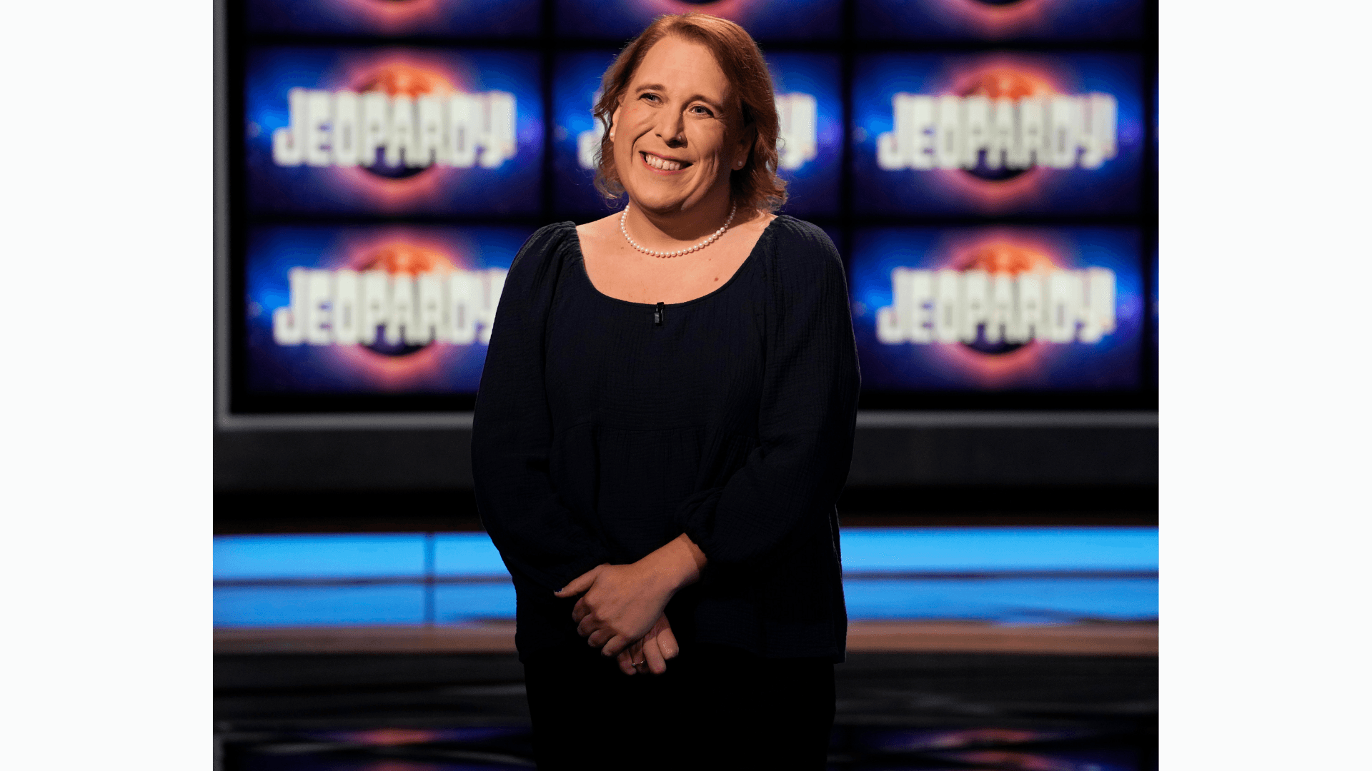 Amy Schneider on Jeopardy.