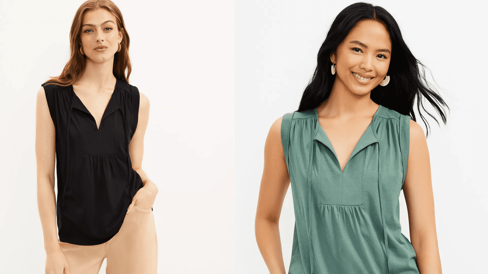 tie-neck blouse