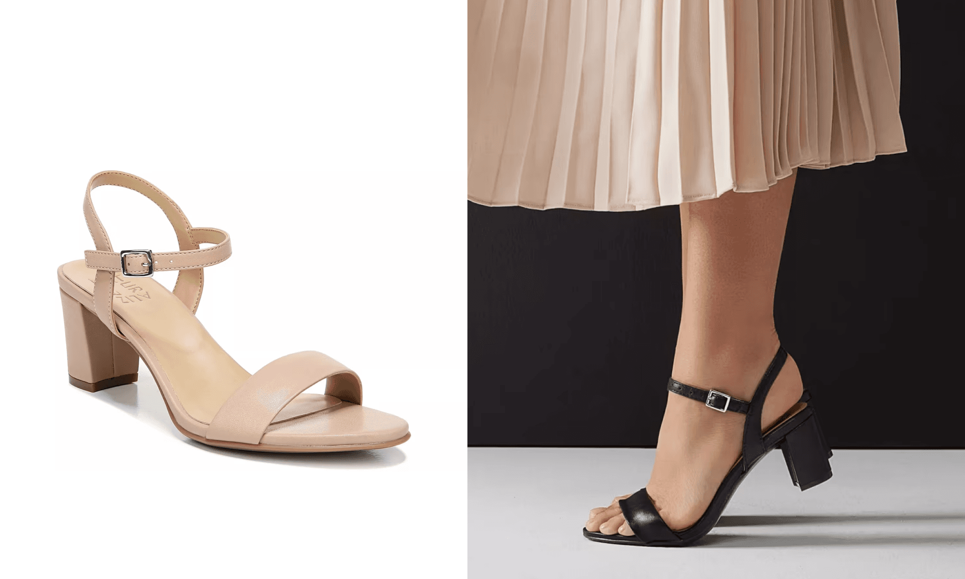 Naturalizer ultra comfort block heel sandal