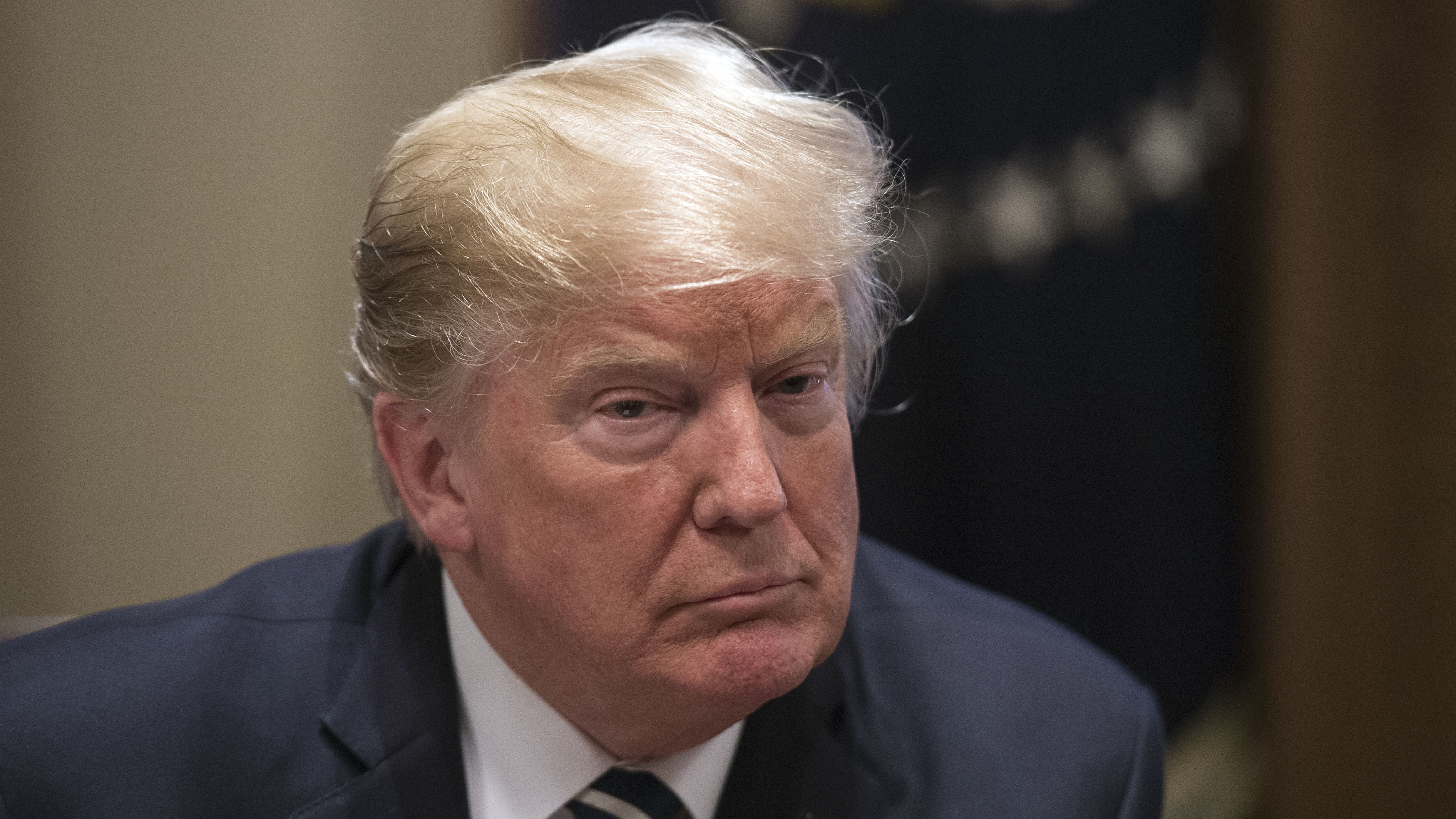 US President Donald Trump speaks about his meeting with Russian President Vladimir Putin ahead of a meeting with Republican lawmakers and cabinet members on tax cuts at the White House in Washington, DC, on July 17, 2018.