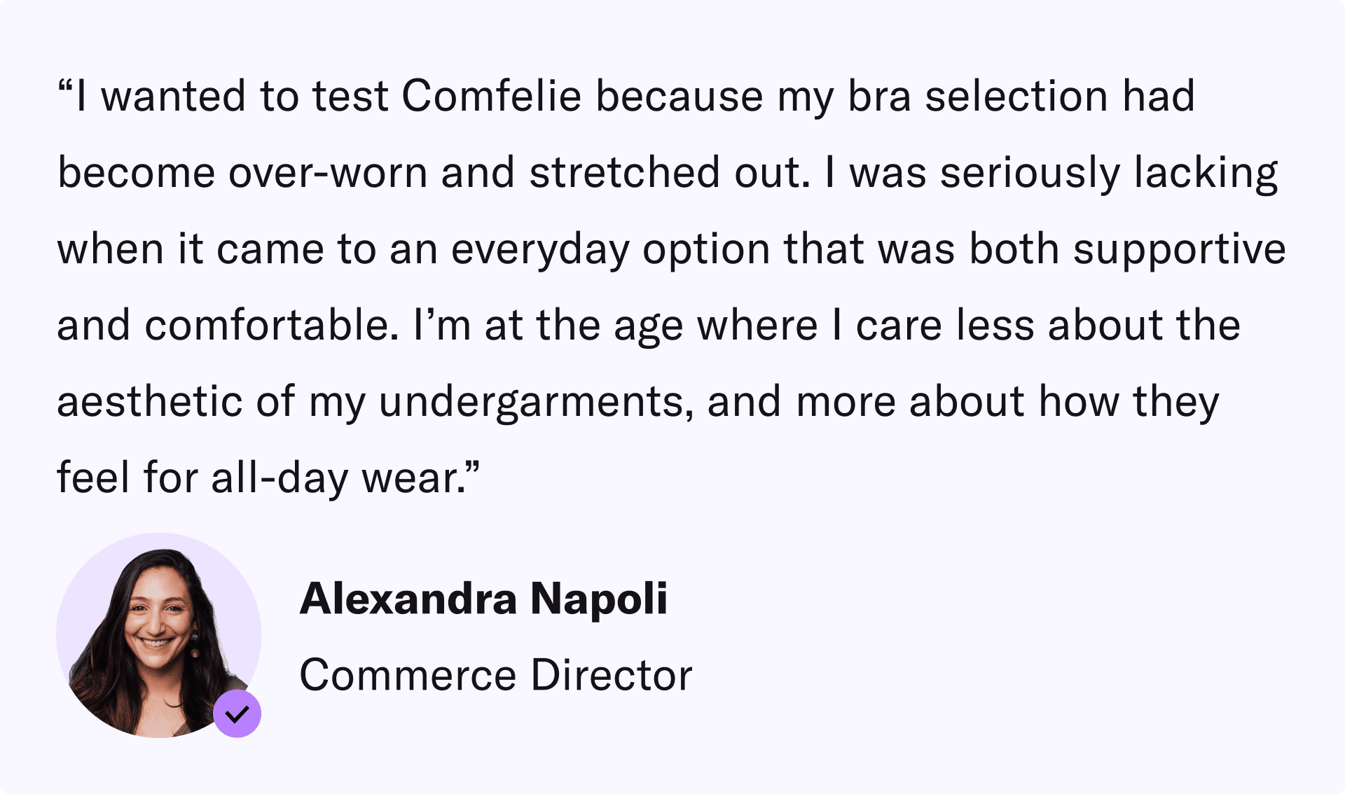 Why Alexandra Tested