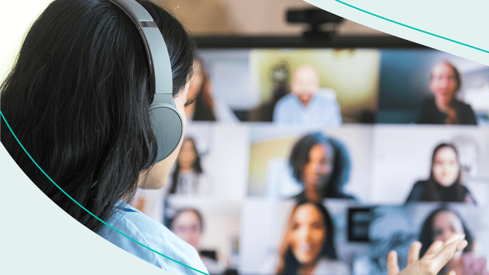 Woman on a zoom call