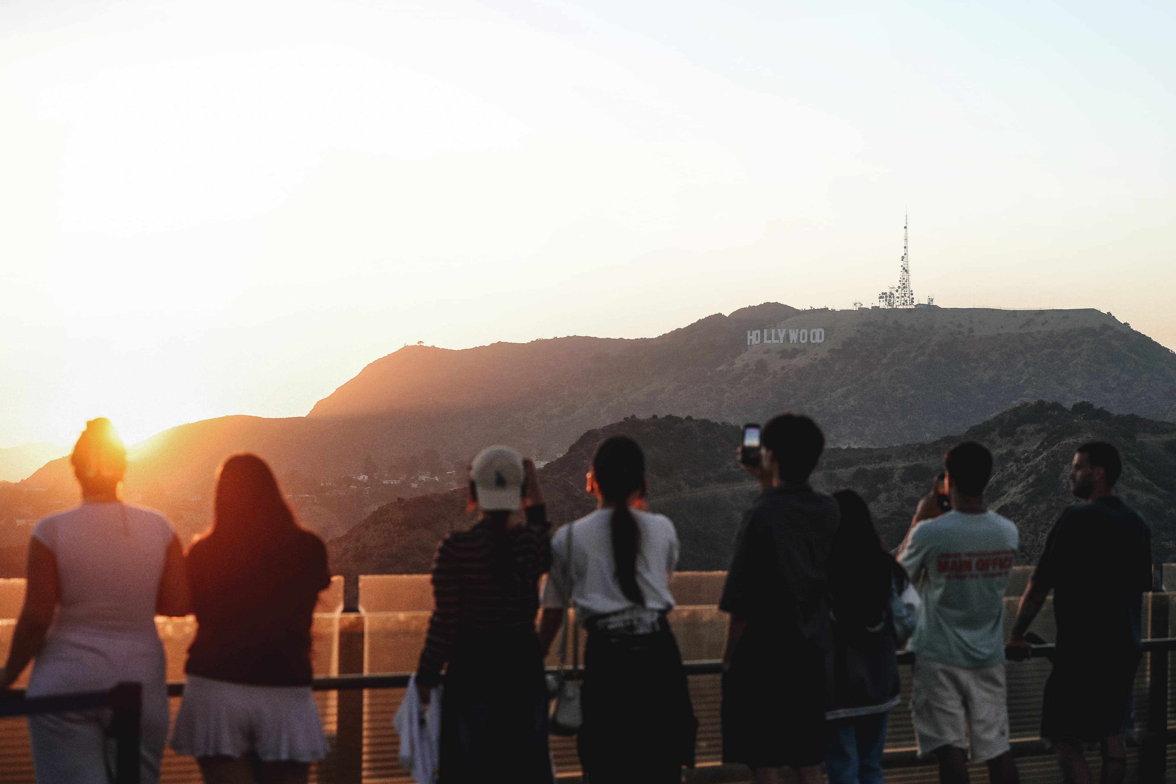 Tourists in Los Angeles
